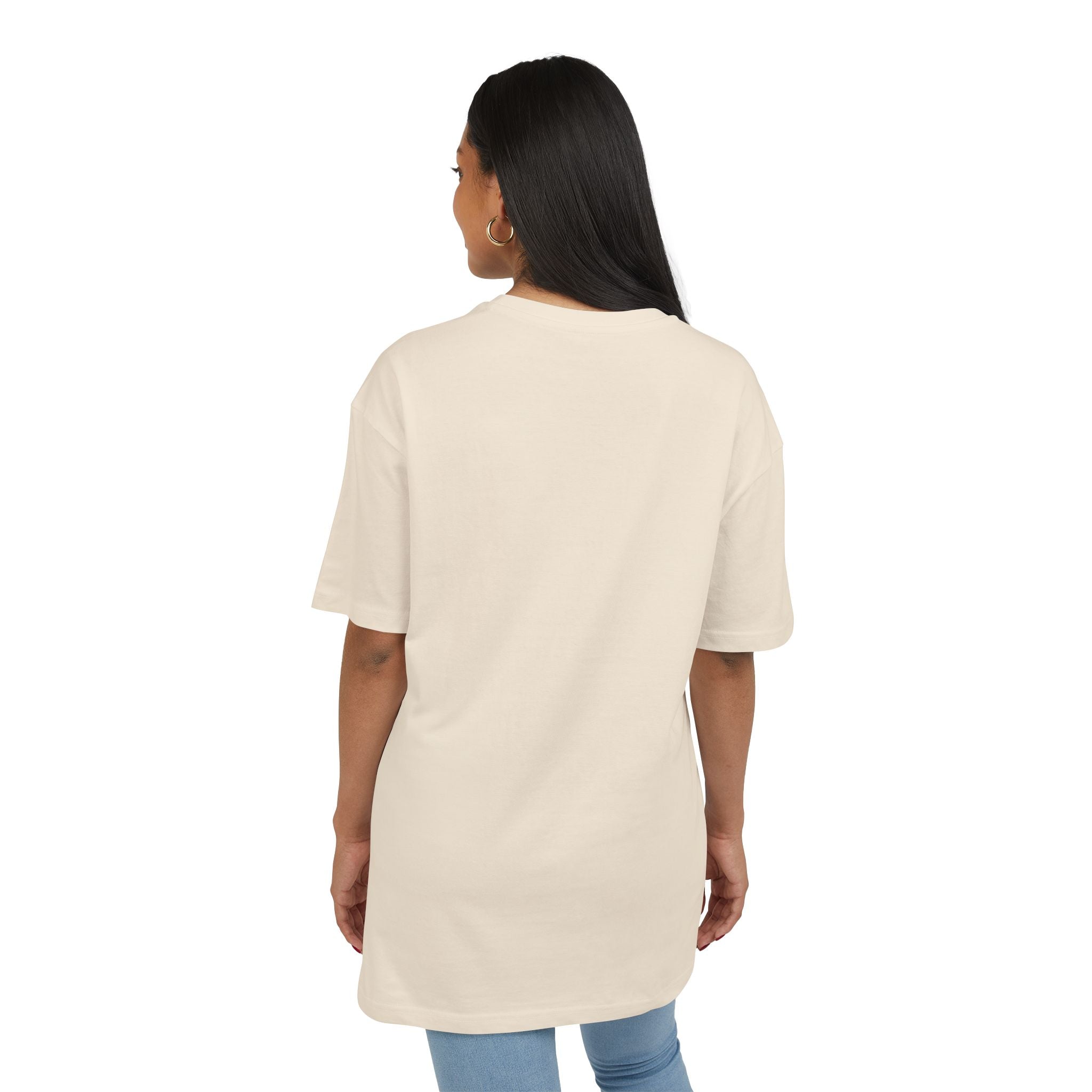 Oversized White Tee — Minimal Blank Heavy Cotton Oversize Shirt