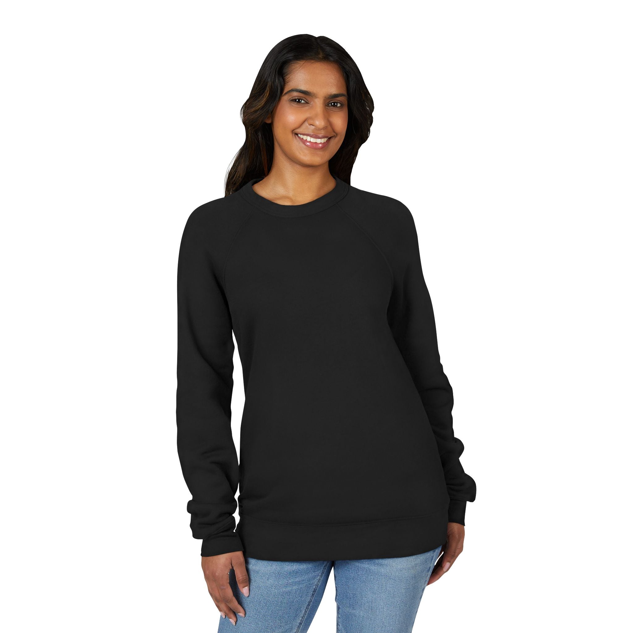 Classic Black Raglan Sweatshirt