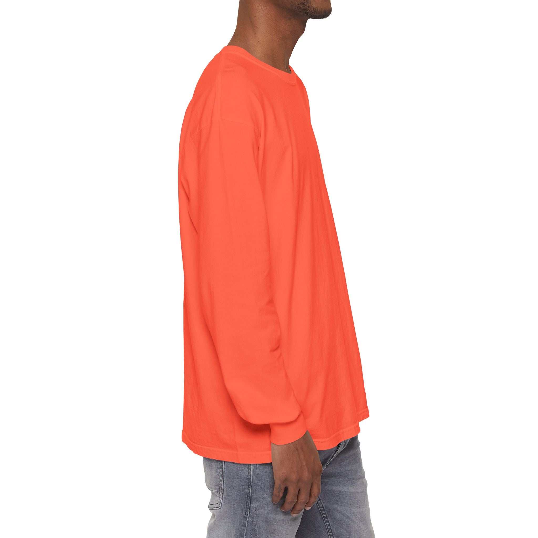Long Sleeve T-Shirt — Classic White Garment-Dyed Tee