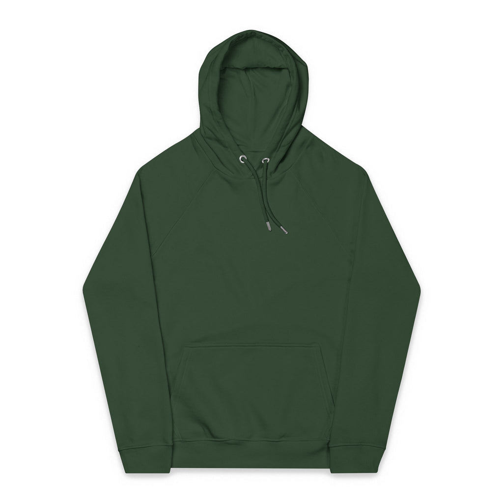 Eco Raglan Hoodie — Embroidered Sustainable Pullover