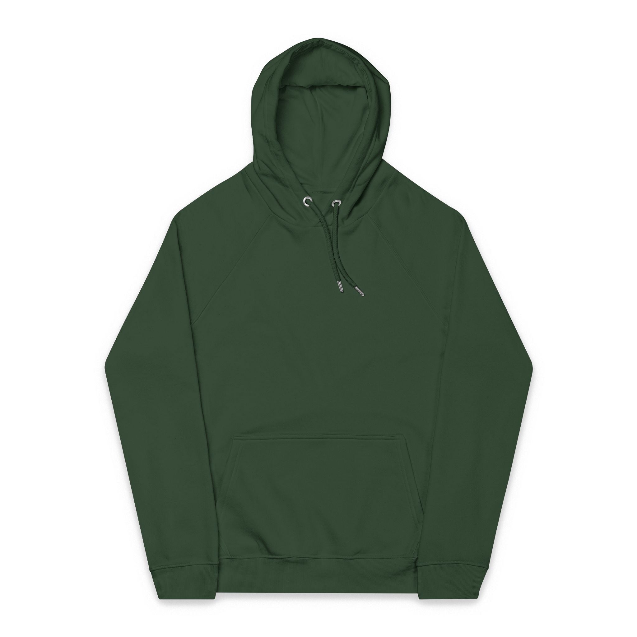 Eco Raglan Hoodie — Embroidered Sustainable Pullover