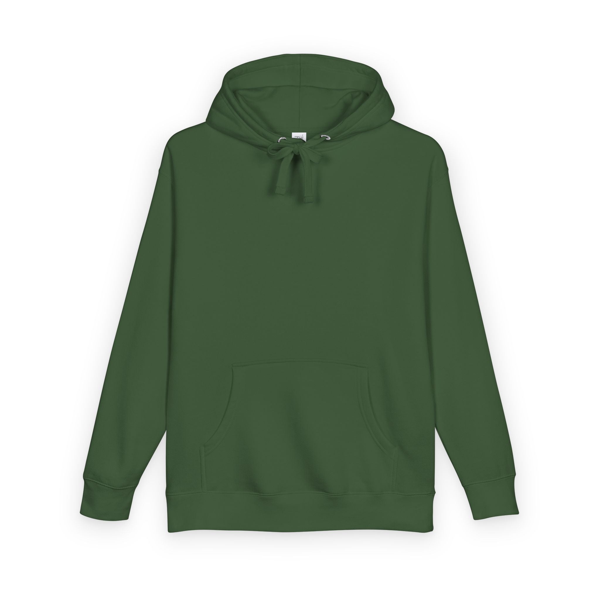 White Fleece Hoodie – Minimal Classic Pullover Hooded Sweatshirt