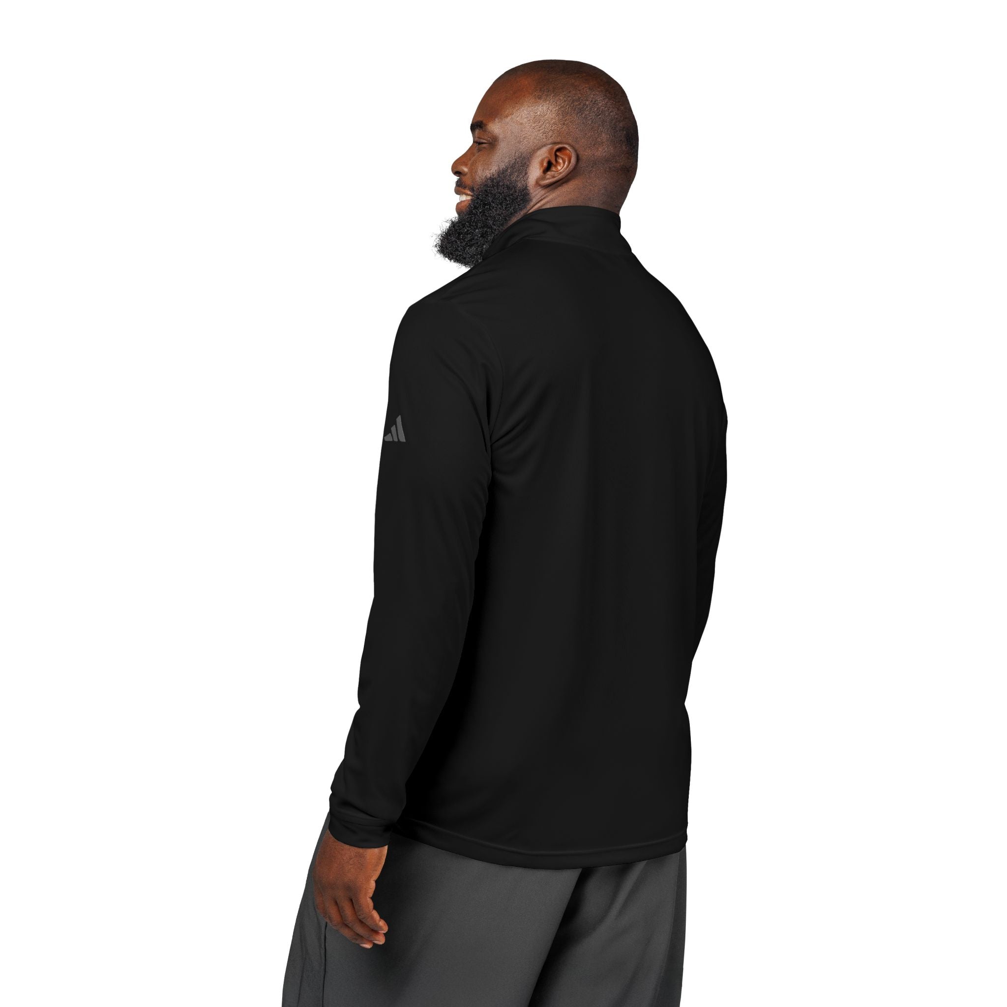 Adidas Quarter-Zip Pullover – Embroidered Performance Top