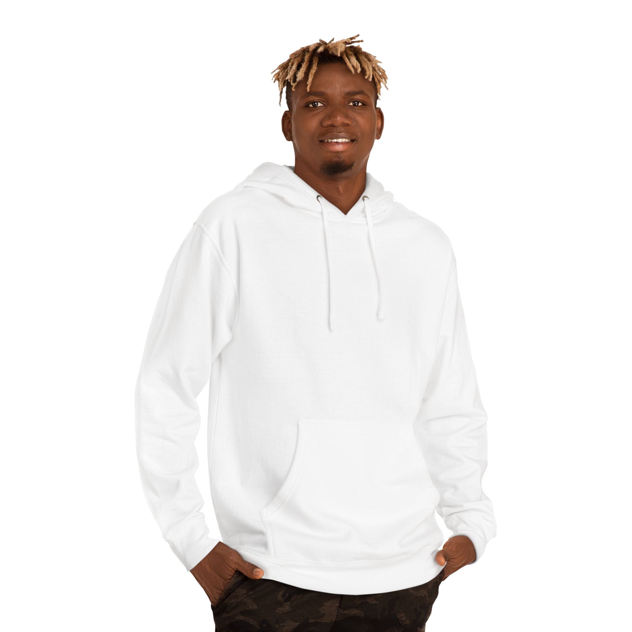 Classic Comfort Hoodie — Plain White Pullover Sweatshirt