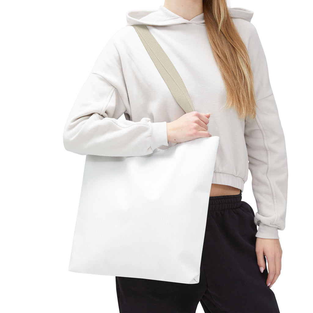 Custom All-Over Print Tote Bag — Blank White Canvas Shoulder Tote