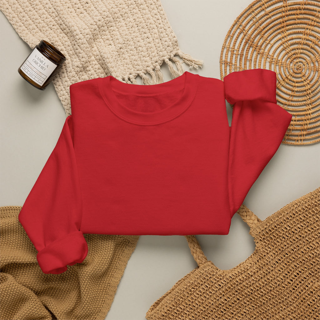 Classic White Crewneck Sweatshirt