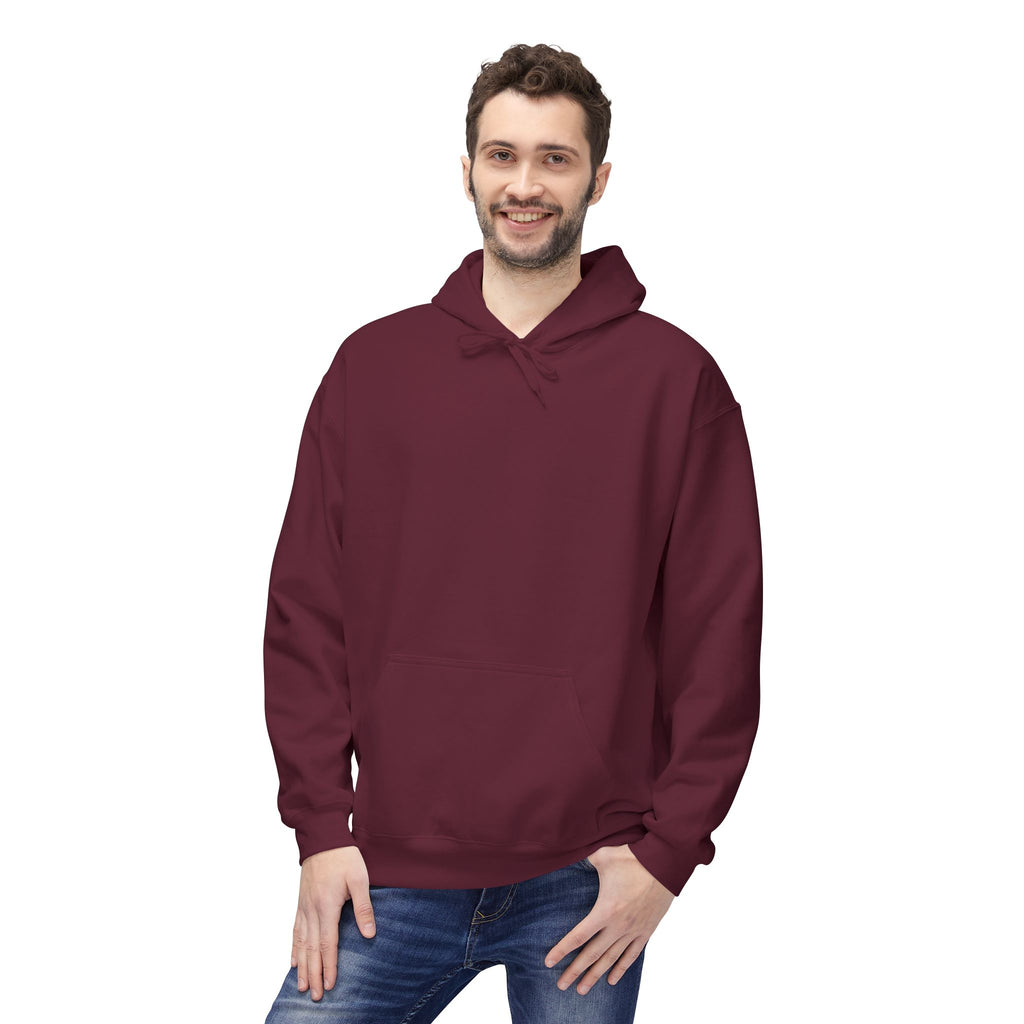 Classic White Fleece Hoodie – Soft Midweight Pullover