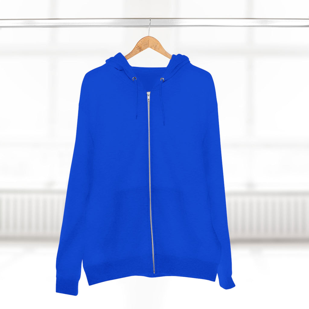 Classic White Zip Hoodie - Plain Full-Zip Hooded Sweatshirt