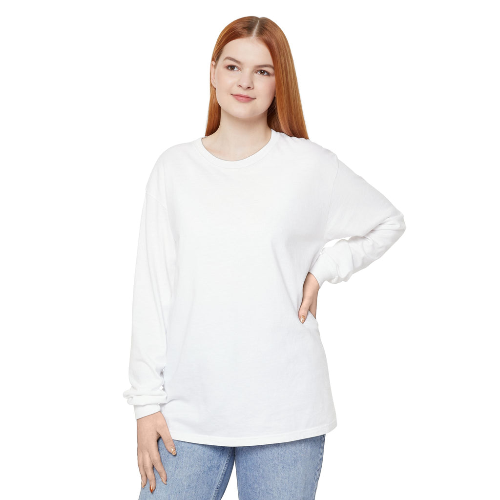 Long Sleeve T-Shirt — Classic White Garment-Dyed Tee