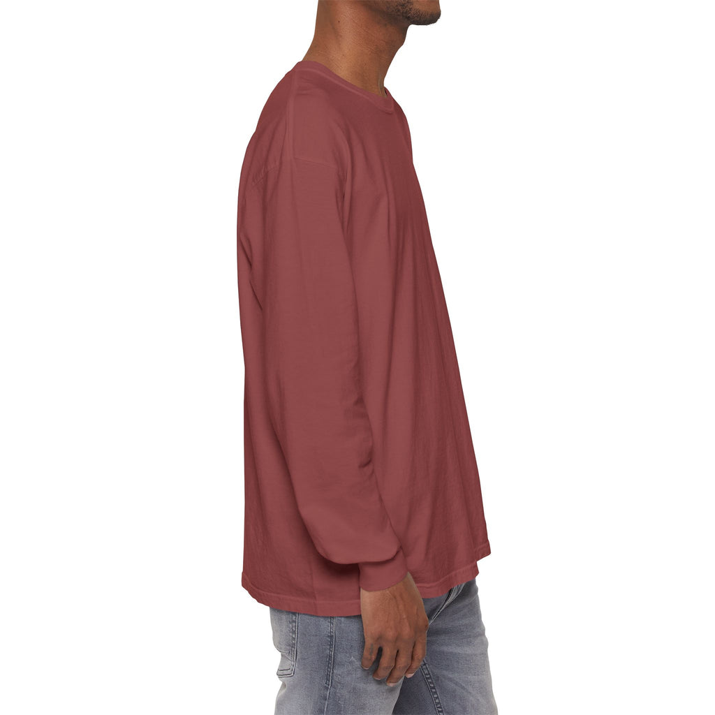 Long Sleeve T-Shirt — Classic White Garment-Dyed Tee