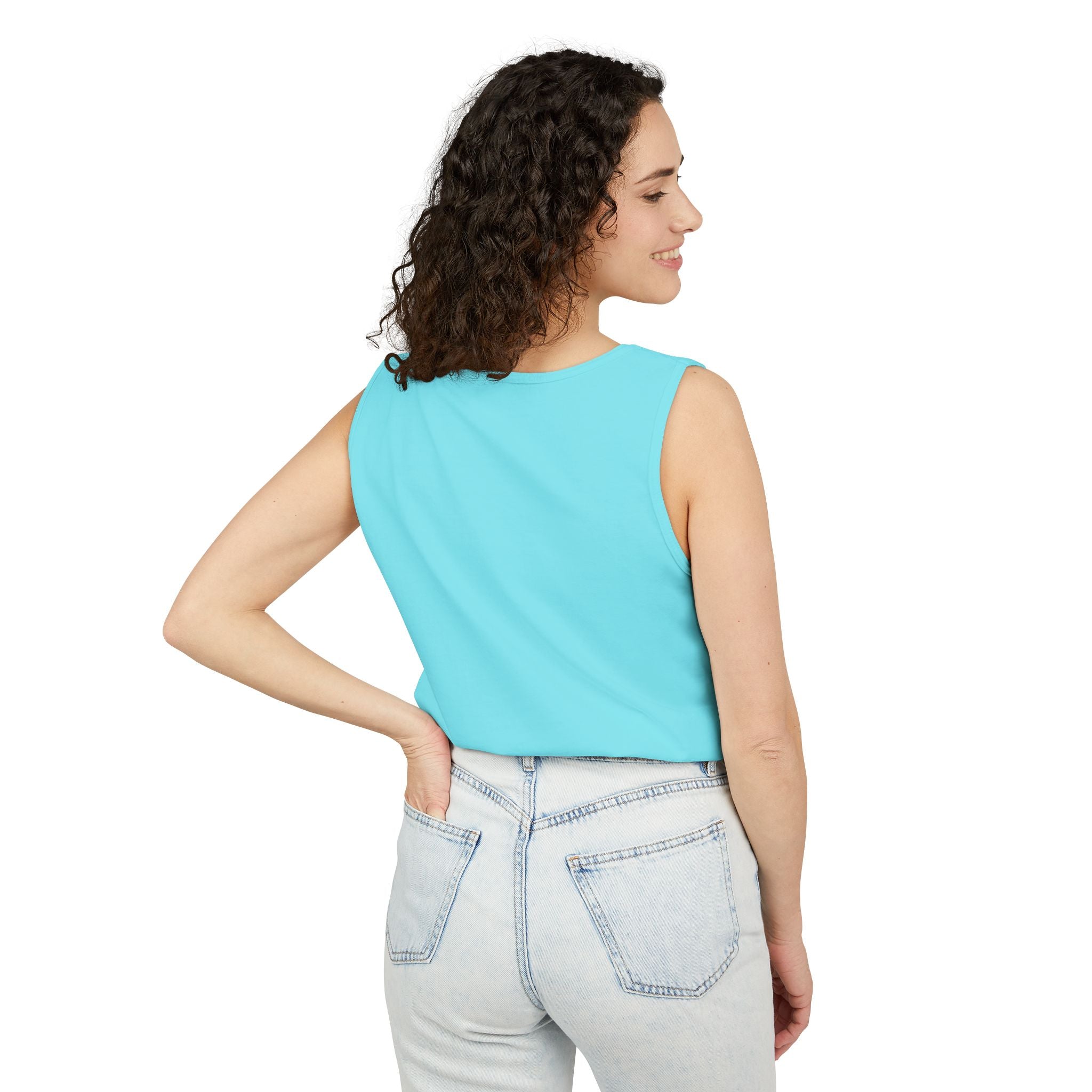 Classic White Tank Top — Everyday Garment-Dyed Casual Tank