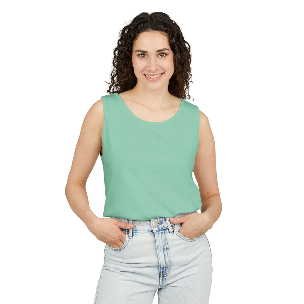 Classic White Tank Top — Everyday Garment-Dyed Casual Tank