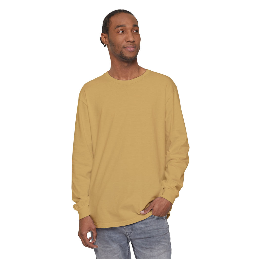 Long Sleeve T-Shirt — Classic White Garment-Dyed Tee