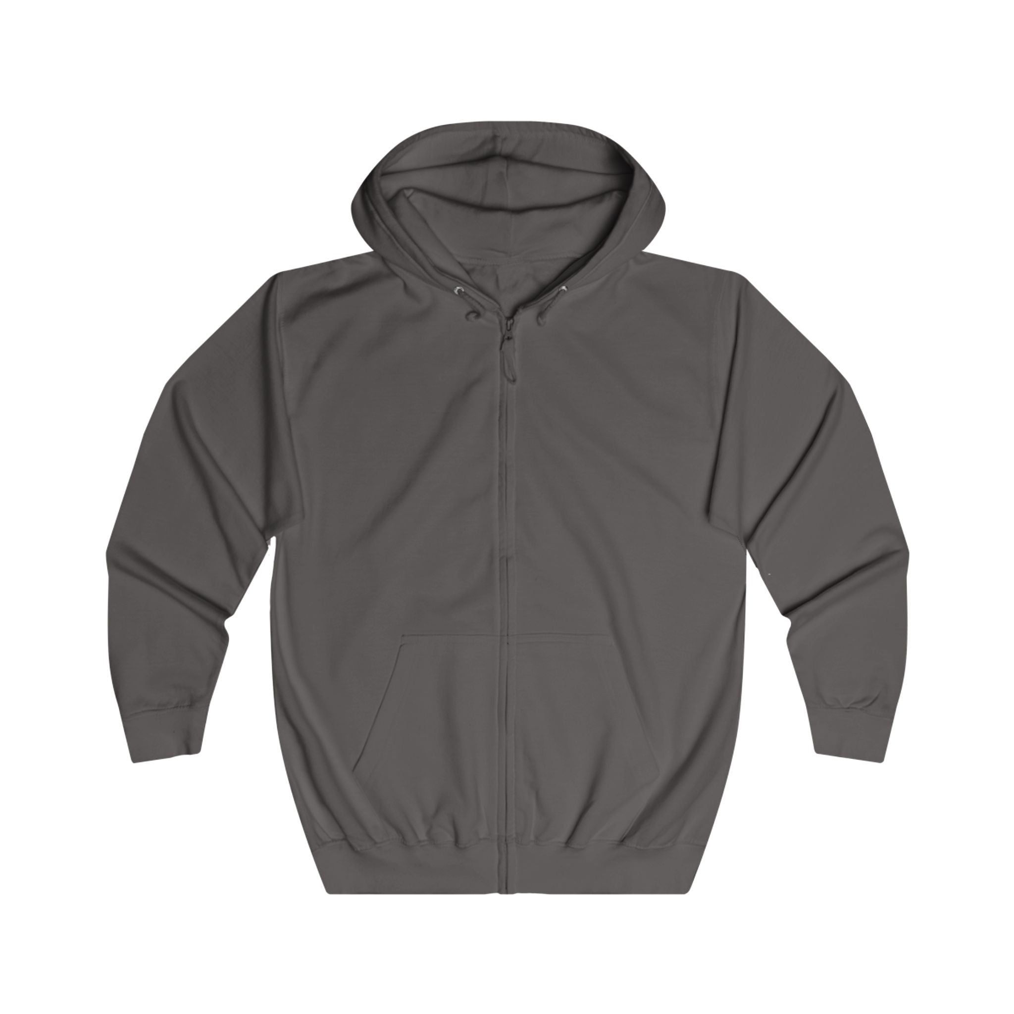 Full Zip Hoodie — Classic White Zip-Up Hoodie