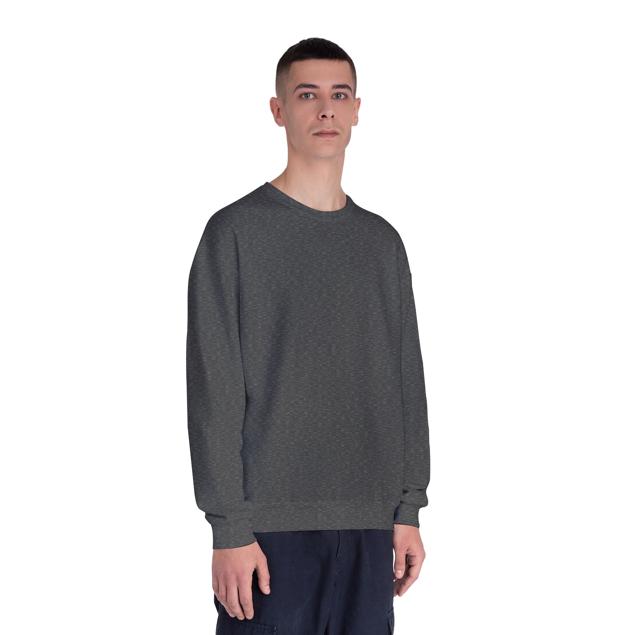 Classic White Crewneck Sweatshirt — Unisex Pullover