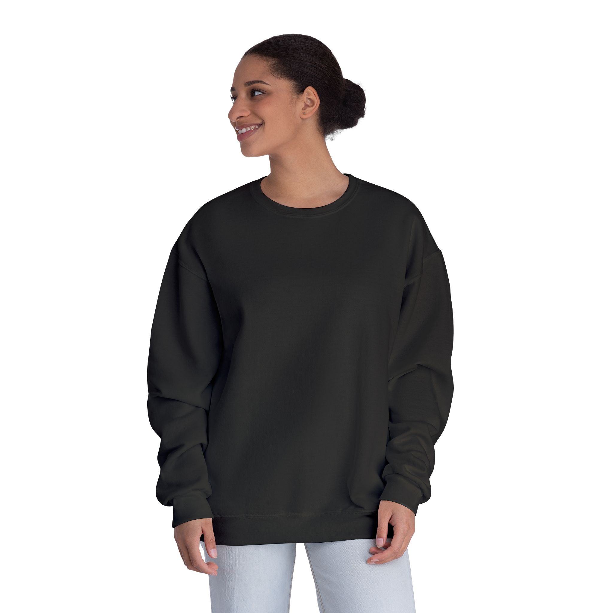 Classic White Crewneck Sweatshirt — Unisex Pullover