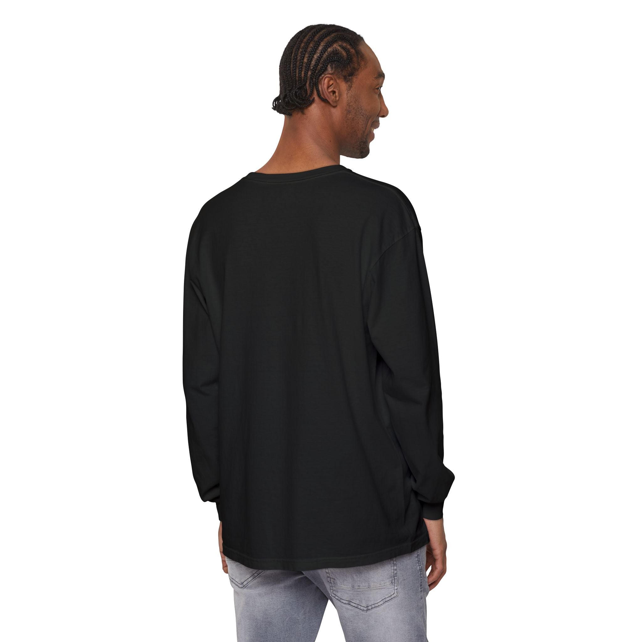 Long Sleeve T-Shirt — Classic White Garment-Dyed Tee