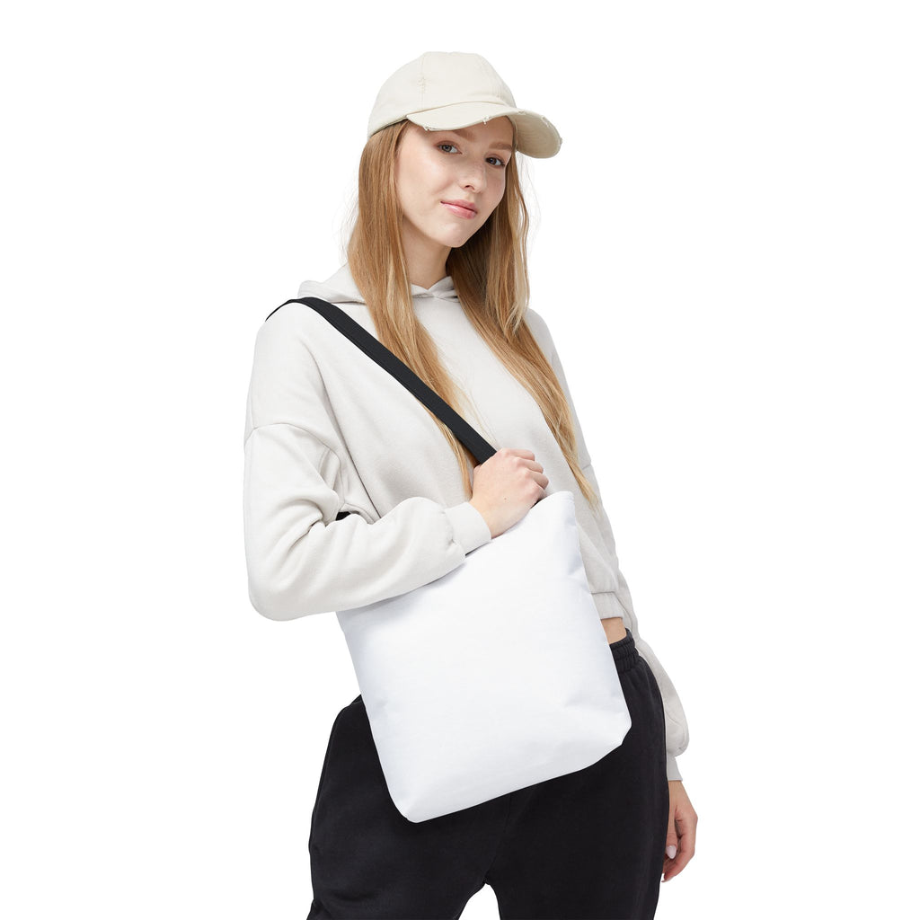Custom All-Over Print Tote Bag — Blank White Canvas Shoulder Tote