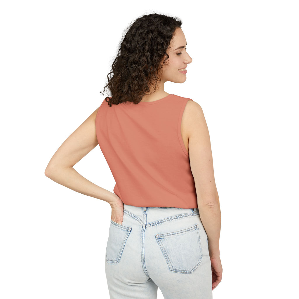 Classic White Tank Top — Everyday Garment-Dyed Casual Tank