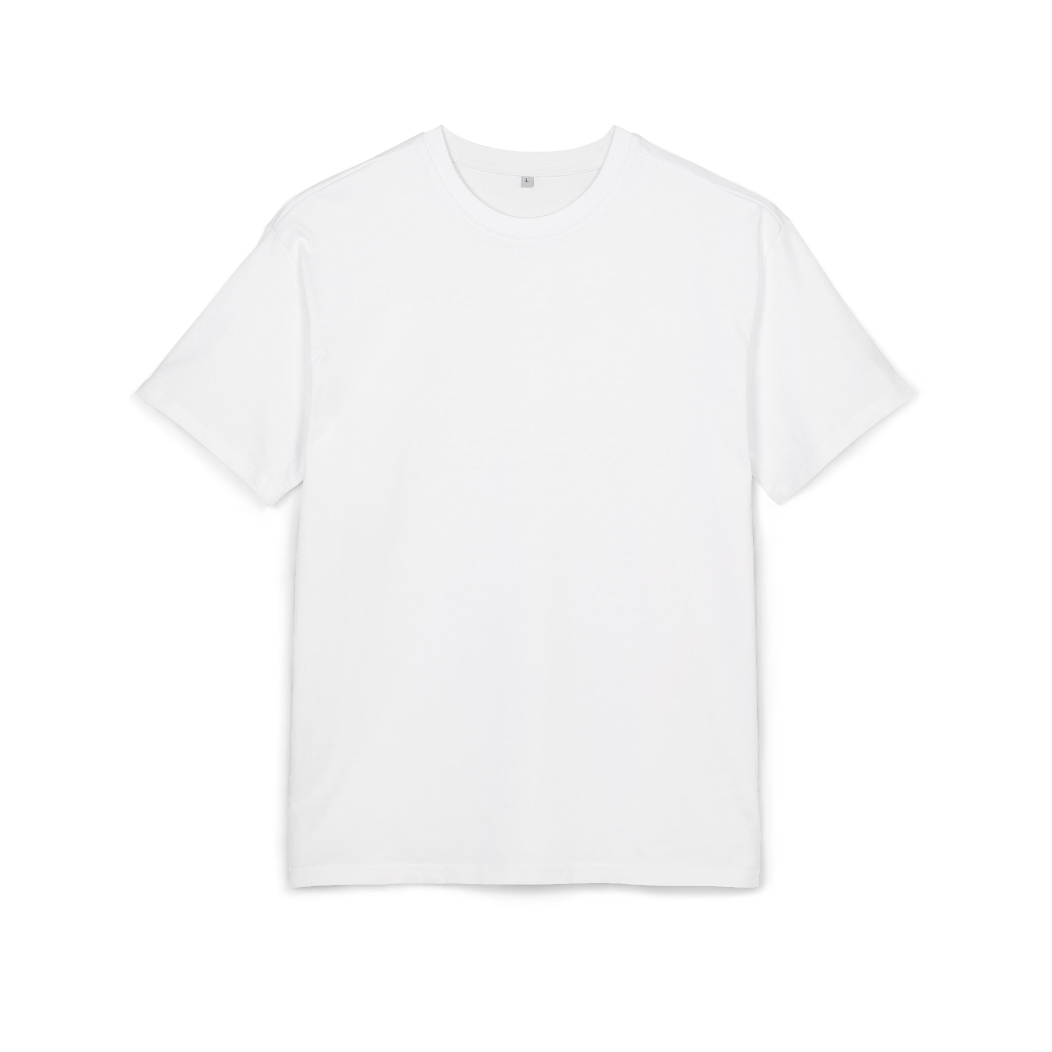 Oversized White Tee — Minimal Blank Heavy Cotton Oversize Shirt