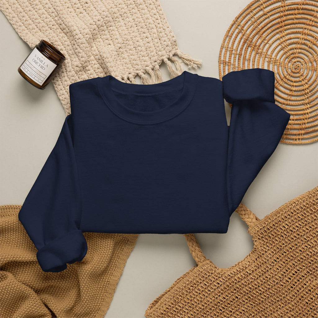 Crewneck Sweatshirt – Minimal White Classic Crewneck