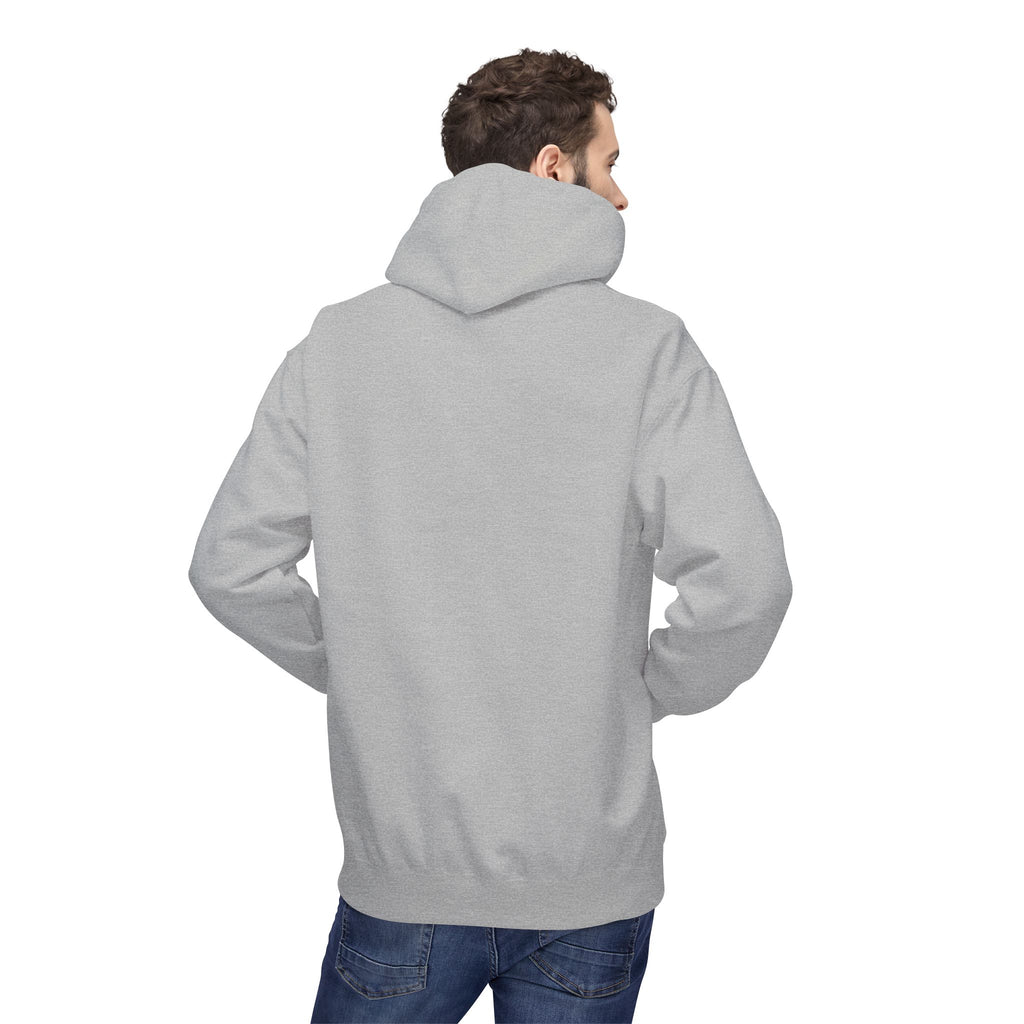 Classic White Fleece Hoodie – Soft Midweight Pullover