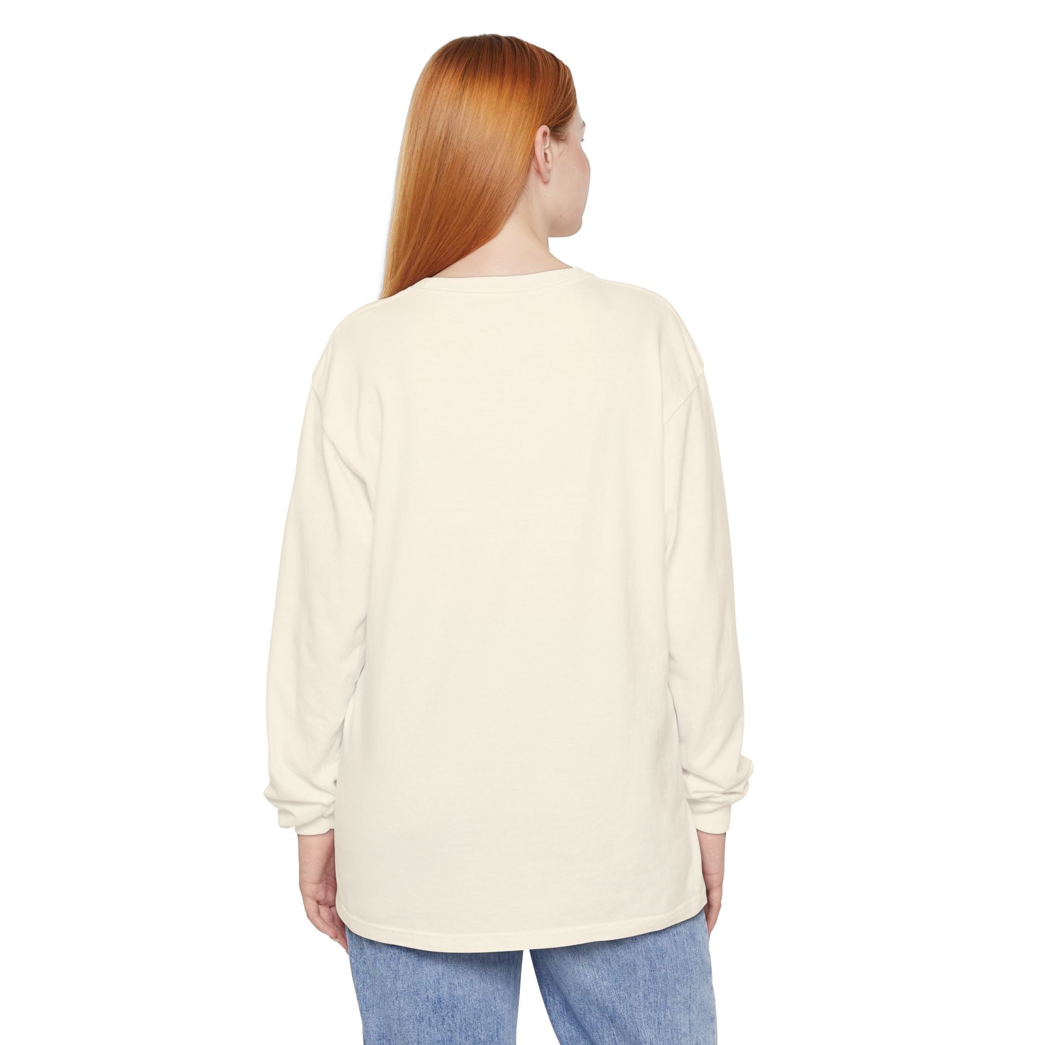 Long Sleeve T-Shirt — Classic White Garment-Dyed Tee