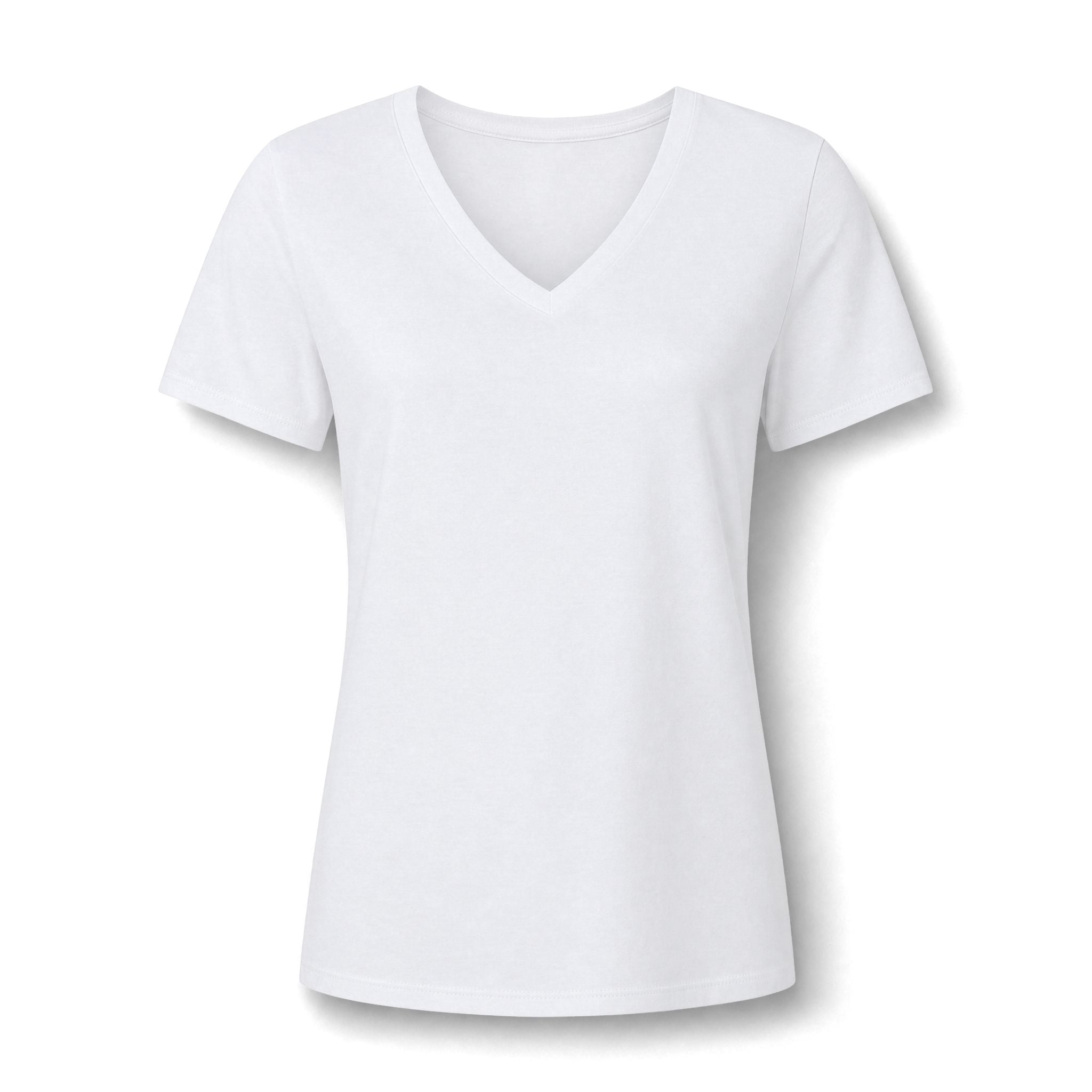 Women's Relaxed Heather CVC V-Neck Tee