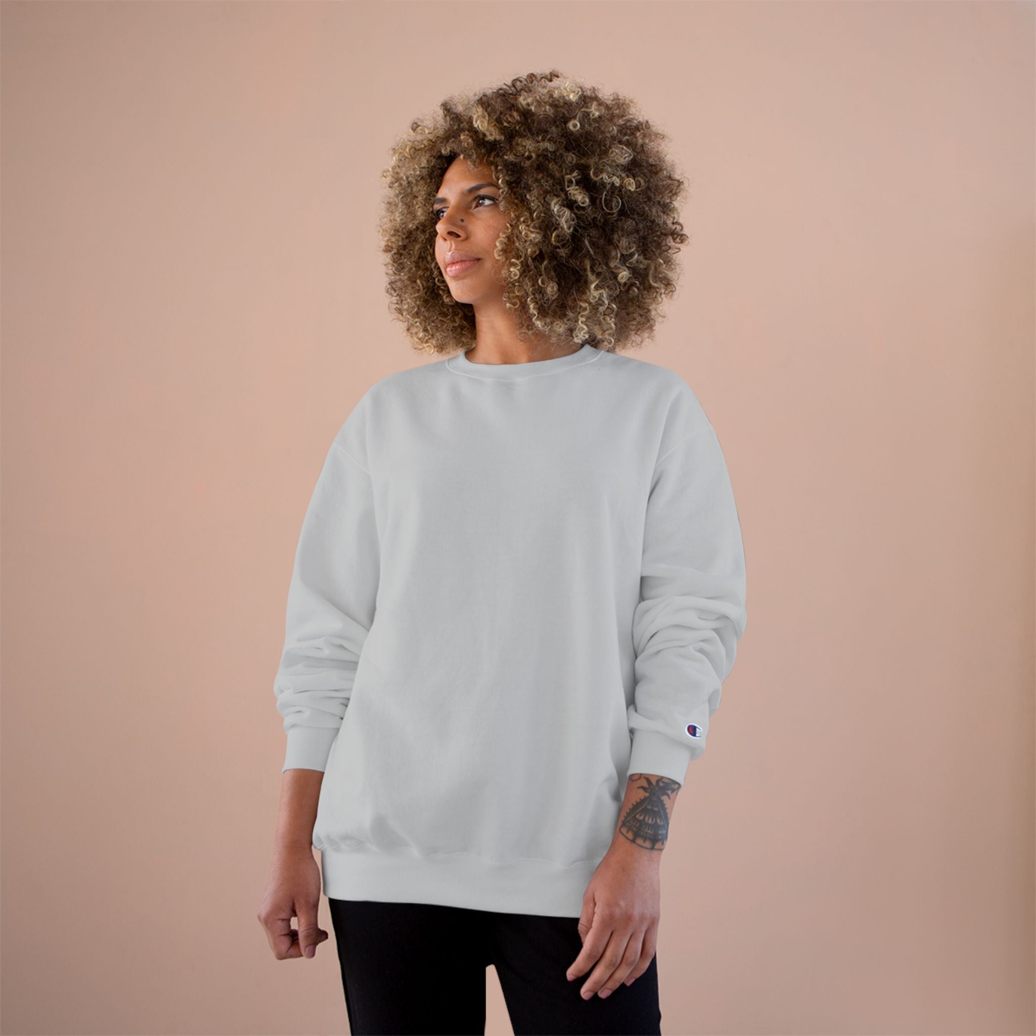 Champion Sweatshirt - Classic White Crewneck Sweatshirt