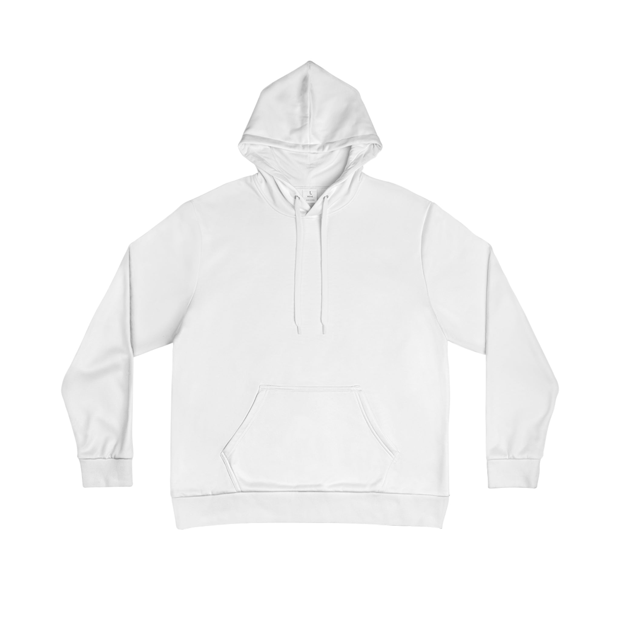 Men's Hoodie - Classic White Pullover Hooded Sweatshirt