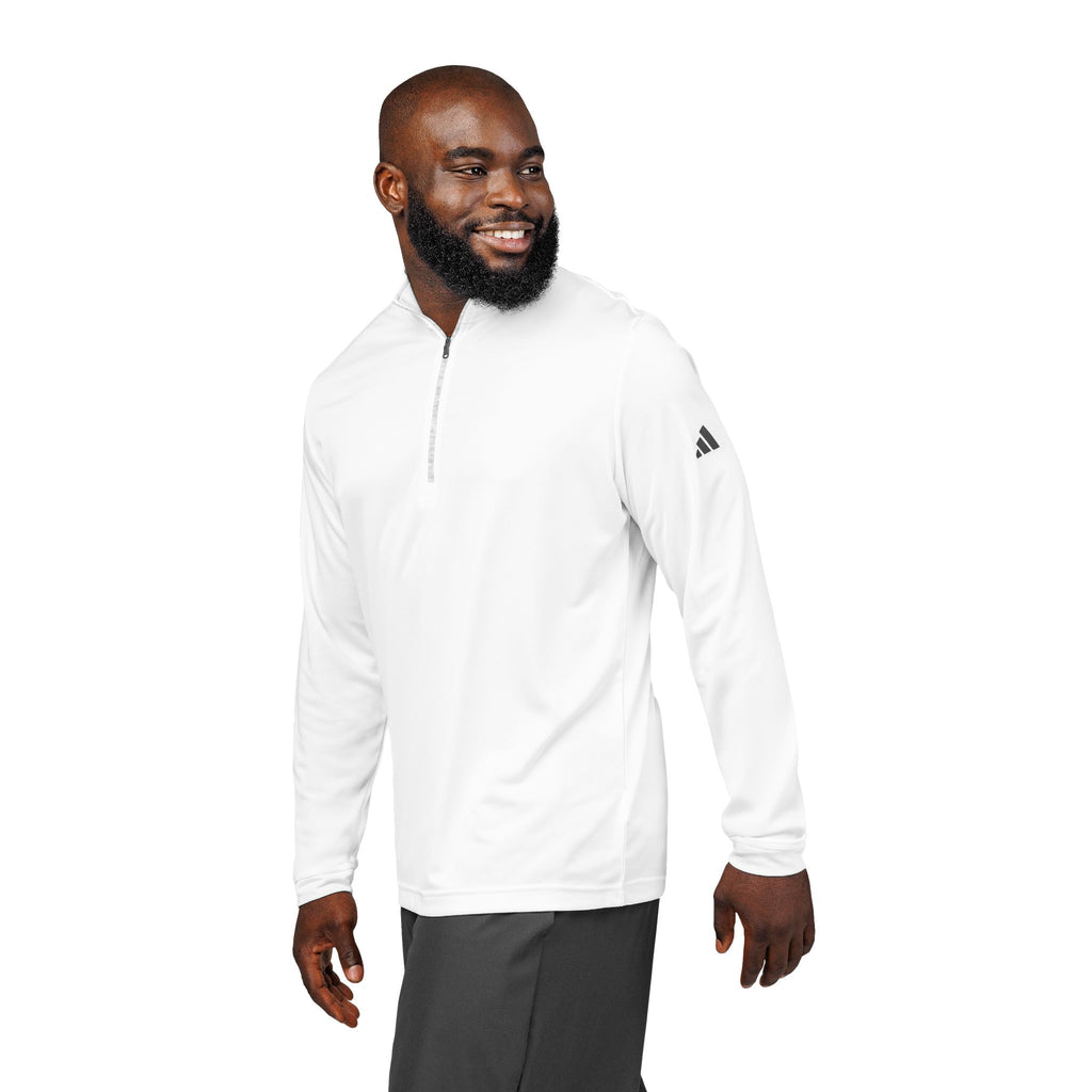 Adidas Quarter-Zip Pullover – Embroidered Performance Top