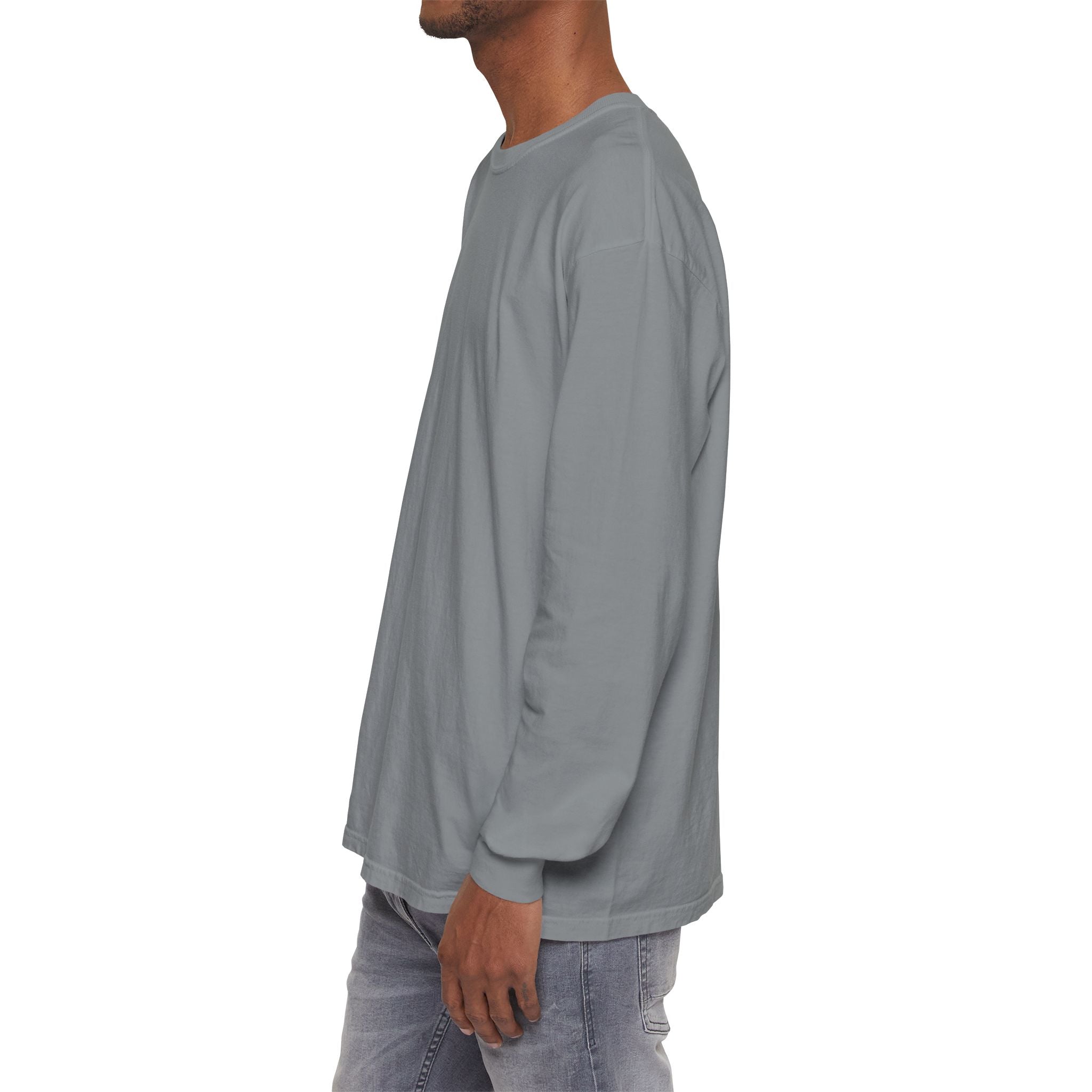 Long Sleeve T-Shirt — Classic White Garment-Dyed Tee