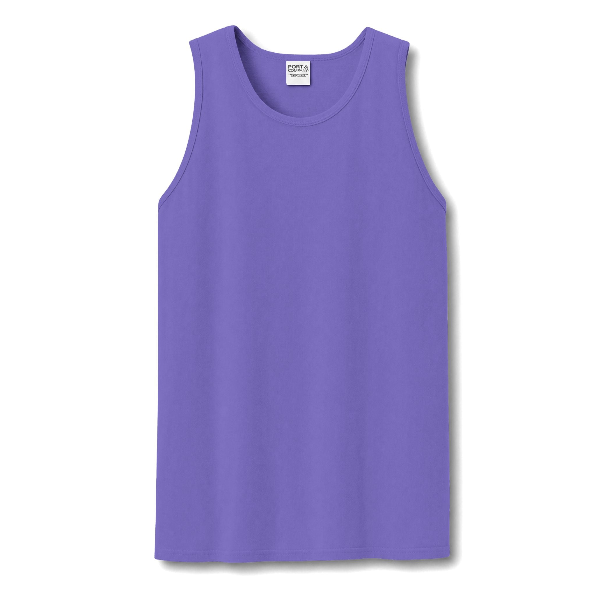 Garment-Dyed Tank Top — Washed Vintage Cotton Sleeveless Tee