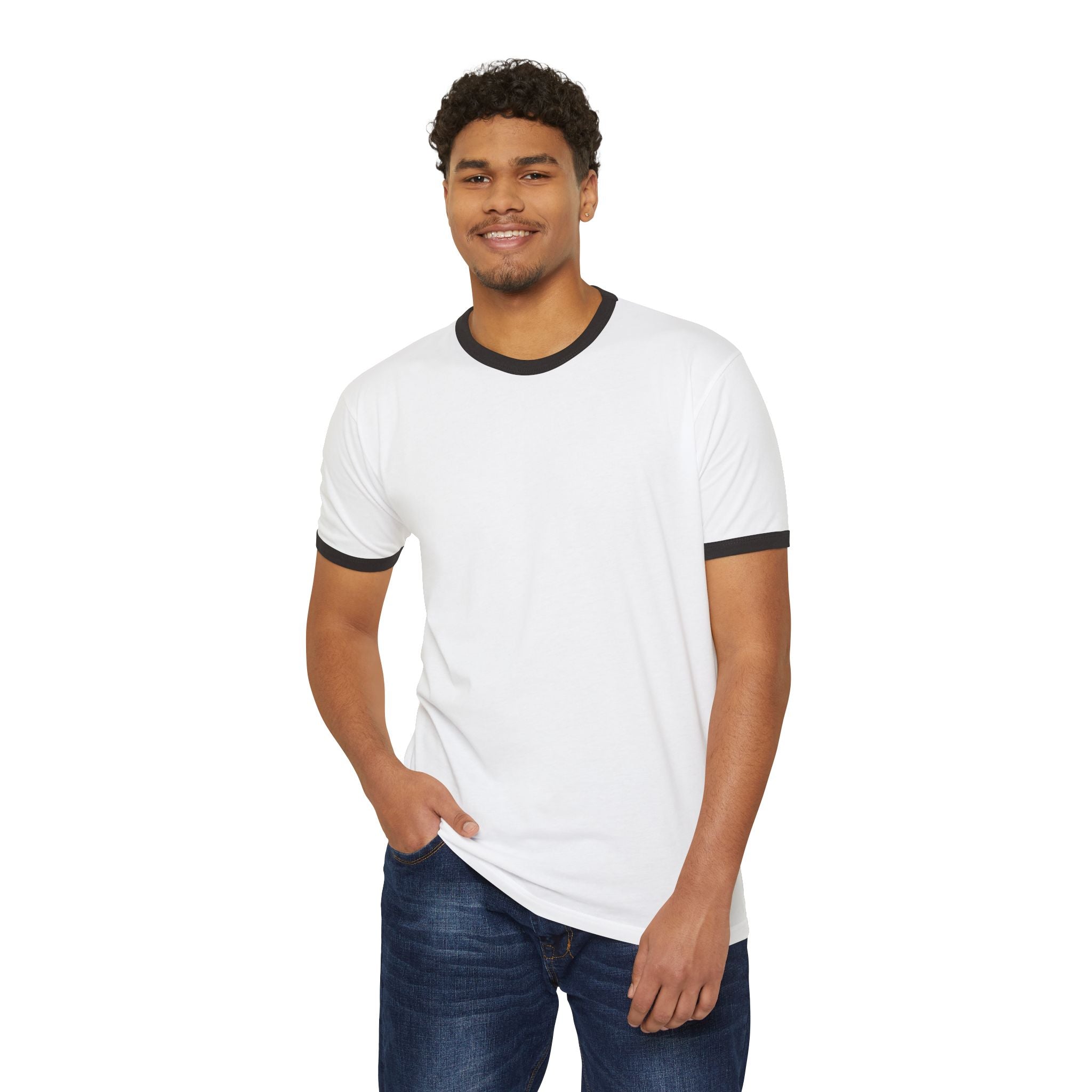 Classic Ringer T-Shirt — Retro Contrast Collar & Sleeve Tee