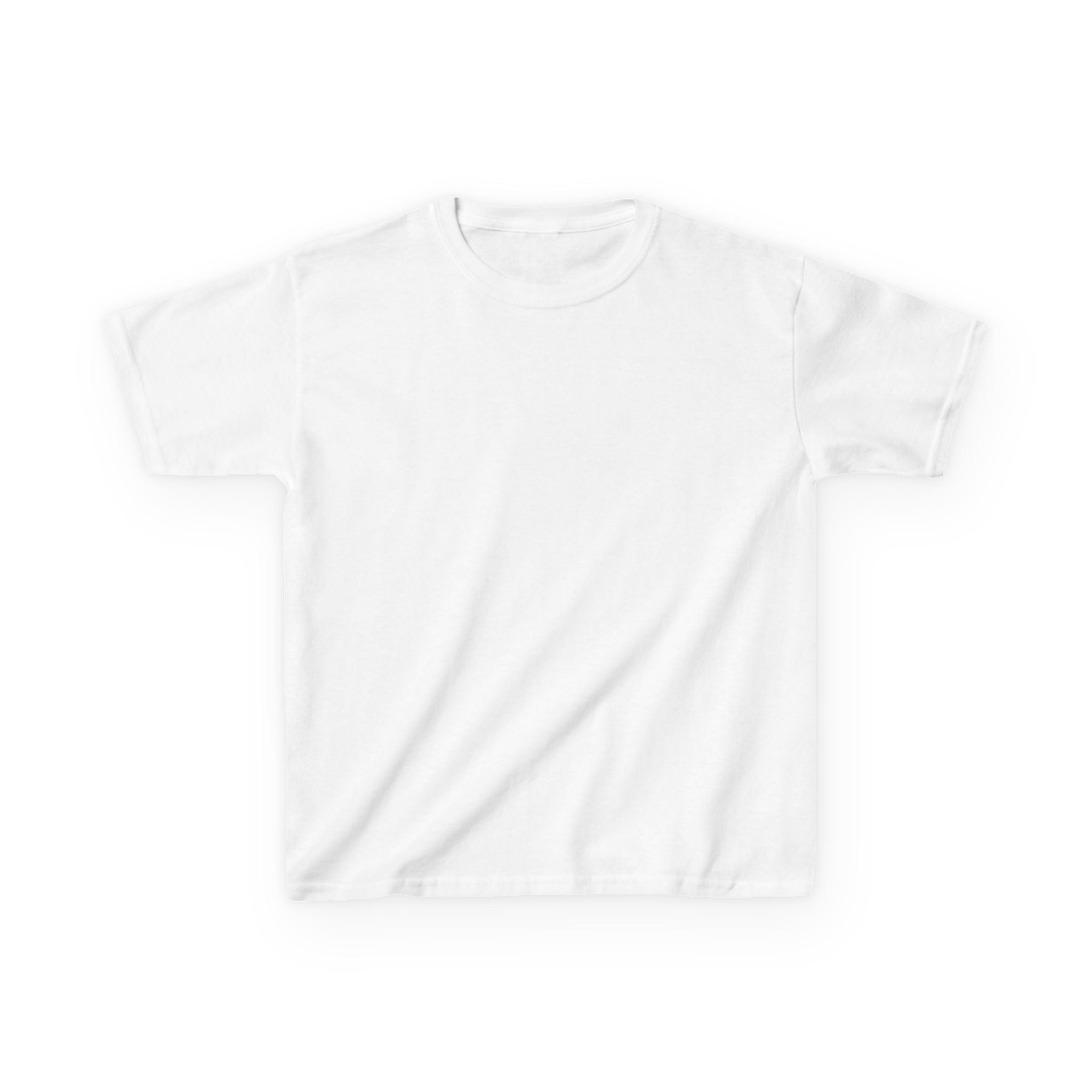 Kids T-Shirt — Plain White Heavy Cotton Tee for Boys & Girls