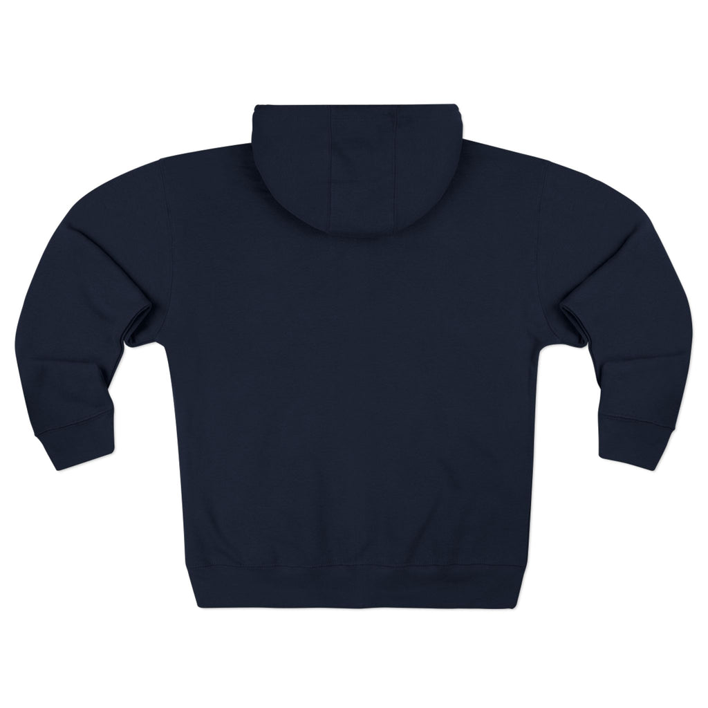 Classic White Zip Hoodie - Plain Full-Zip Hooded Sweatshirt