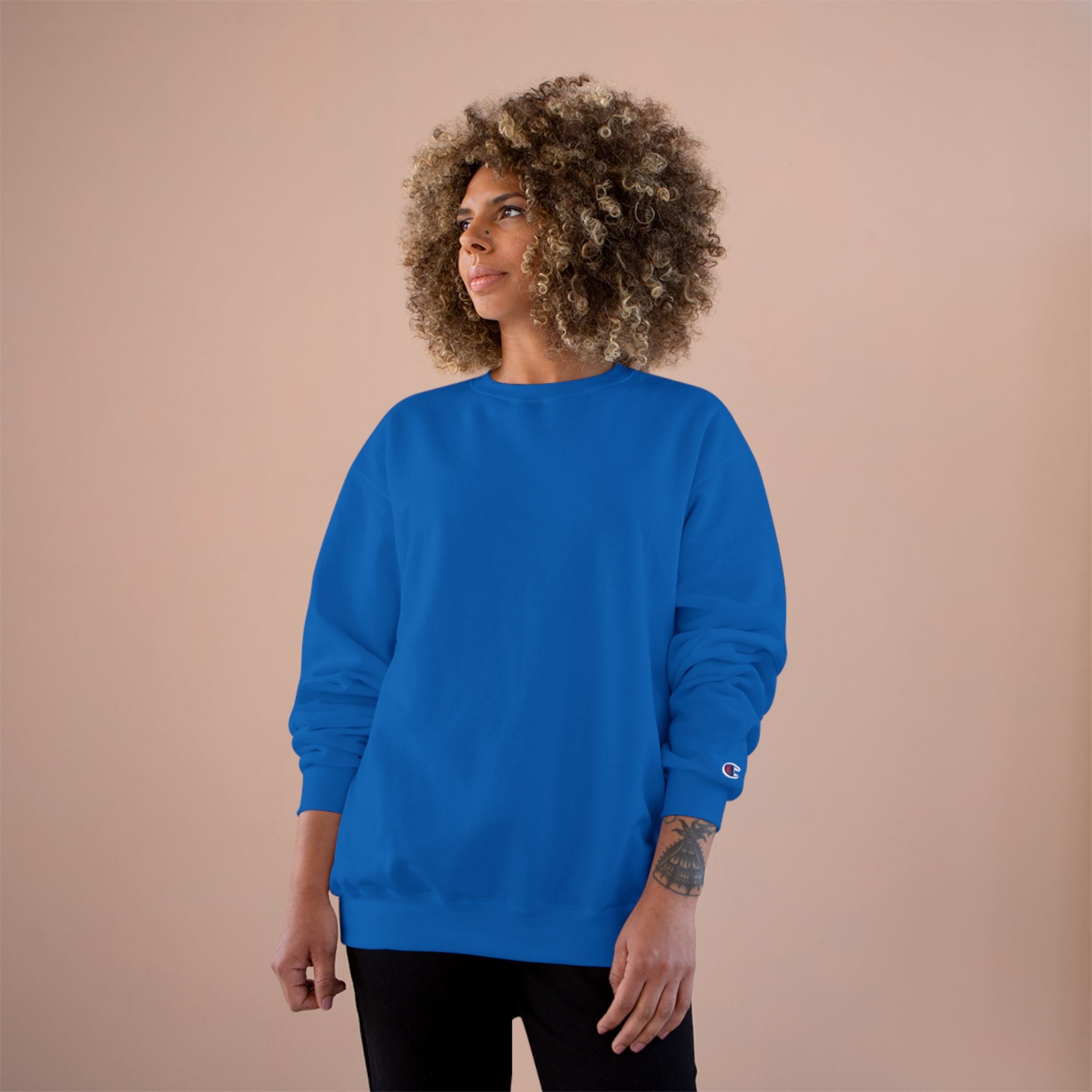 Champion Sweatshirt - Classic White Crewneck Sweatshirt