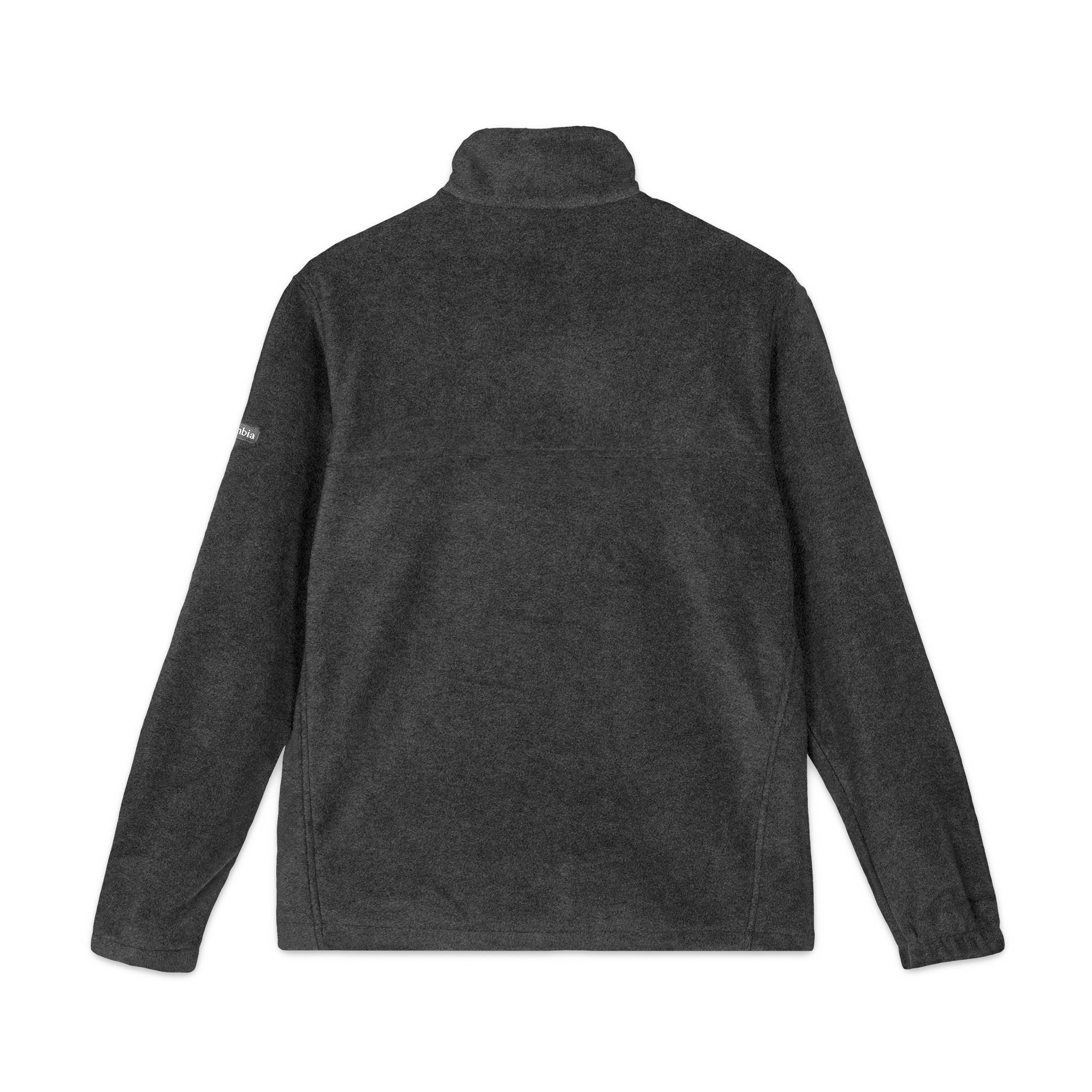 Embroidered Columbia Fleece Jacket - Classic Charcoal Zip-Up
