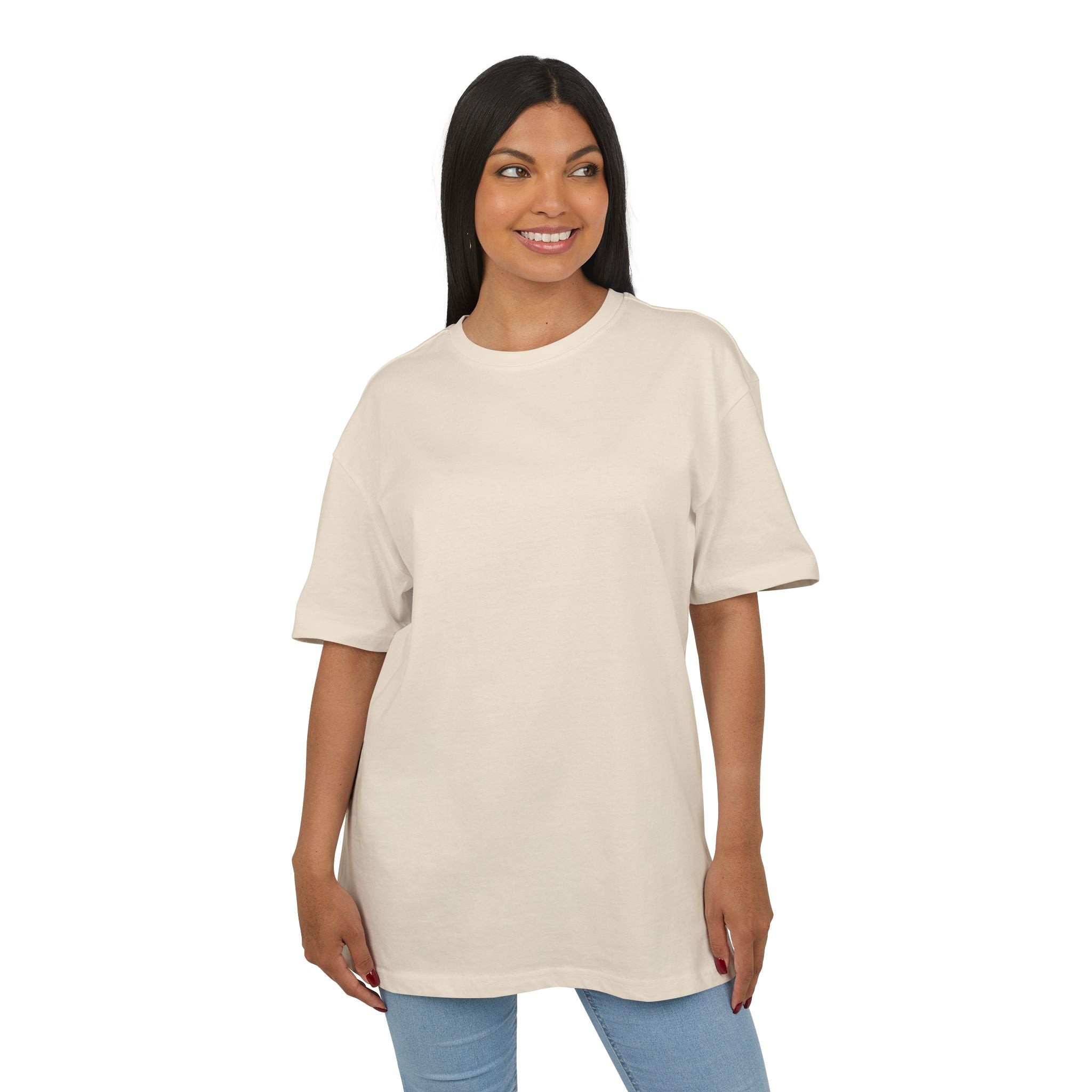 Oversized White Tee — Minimal Blank Heavy Cotton Oversize Shirt