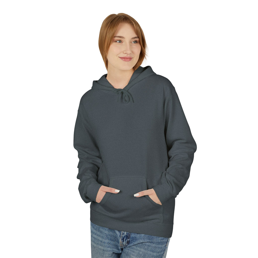 Classic White Fleece Hoodie – Soft Midweight Pullover