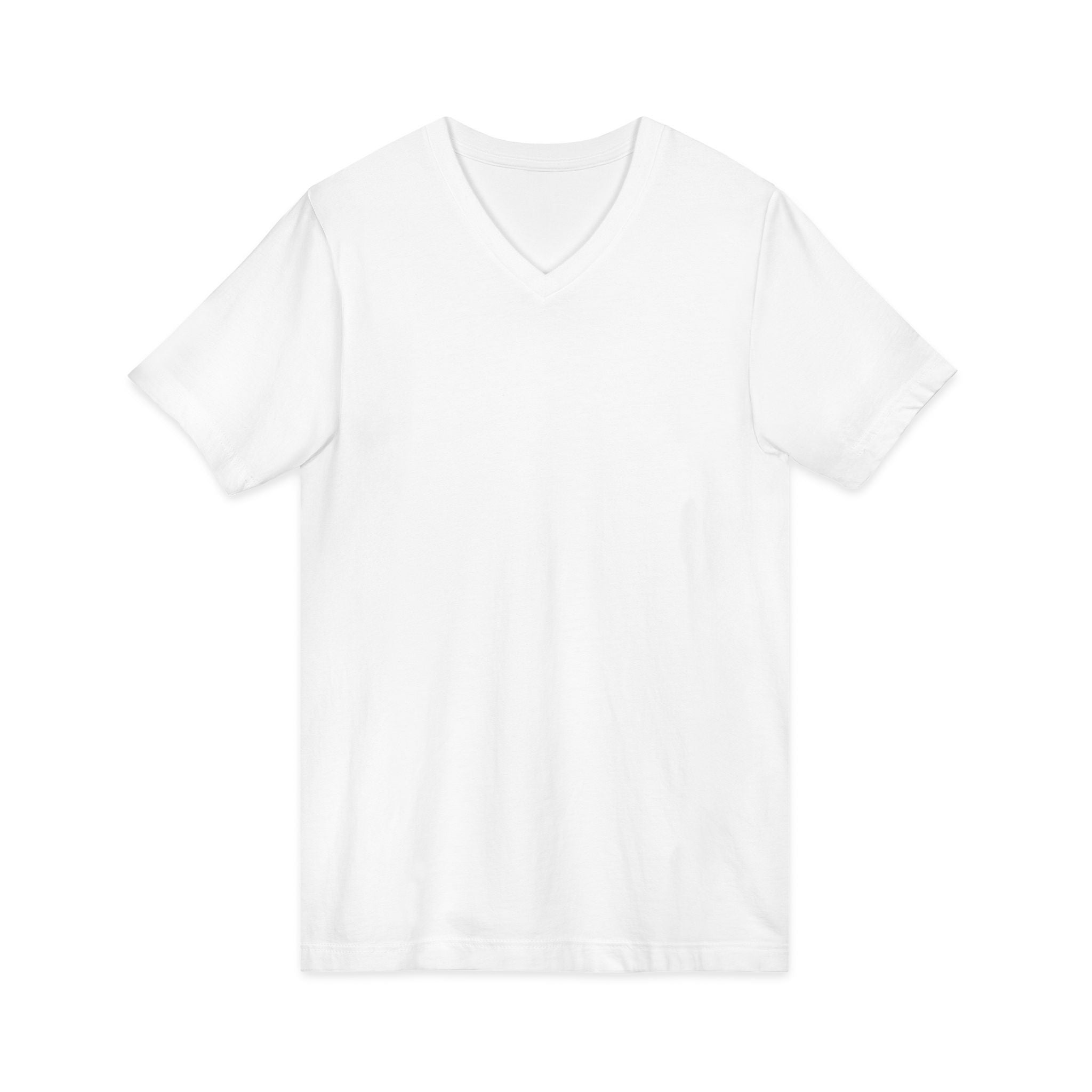 V-Neck Jersey Tee — Classic White Short Sleeve T-Shirt