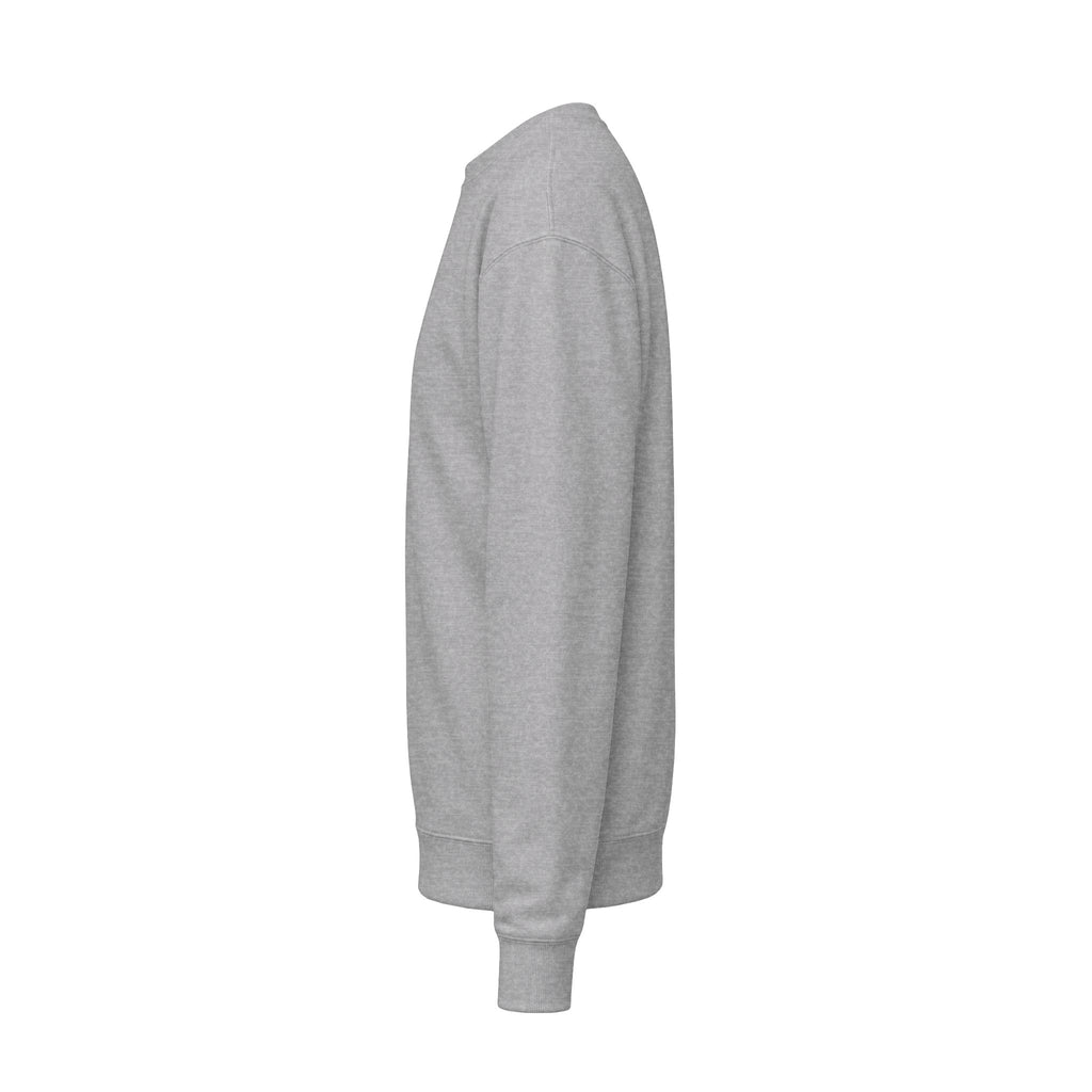 Classic White Crewneck Sweatshirt — Unisex Midweight Fleece