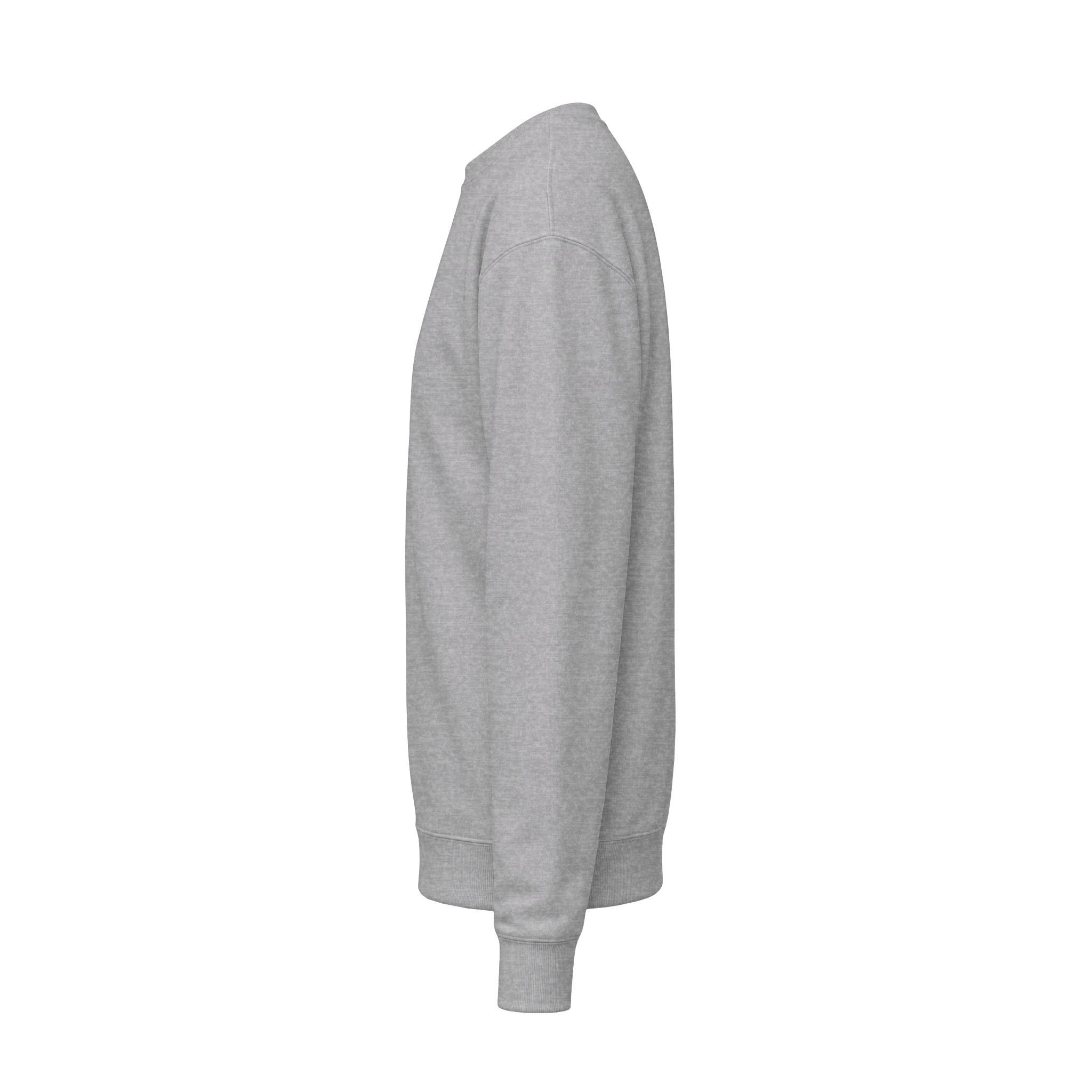 Classic White Crewneck Sweatshirt — Unisex Midweight Fleece