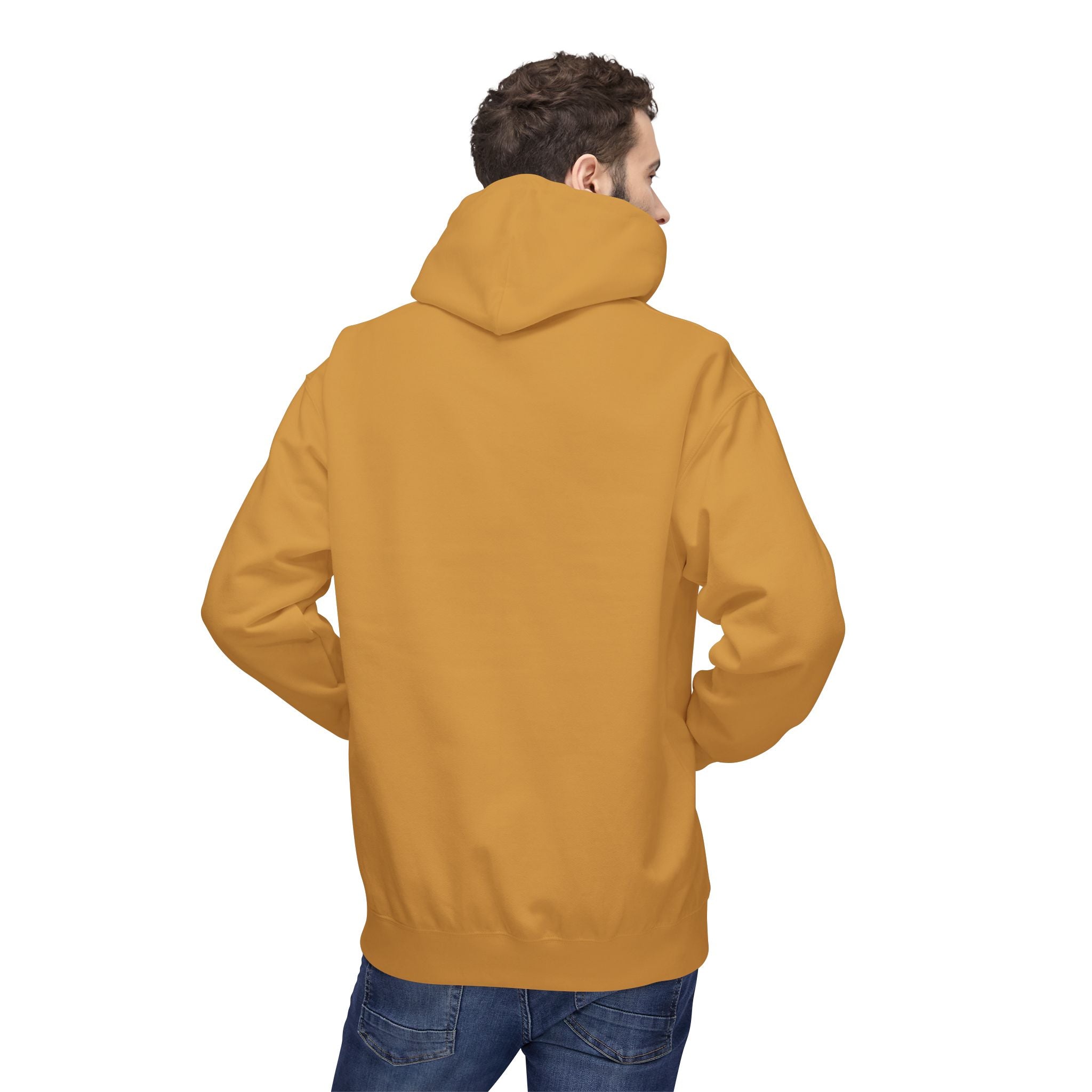 Classic White Fleece Hoodie – Soft Midweight Pullover