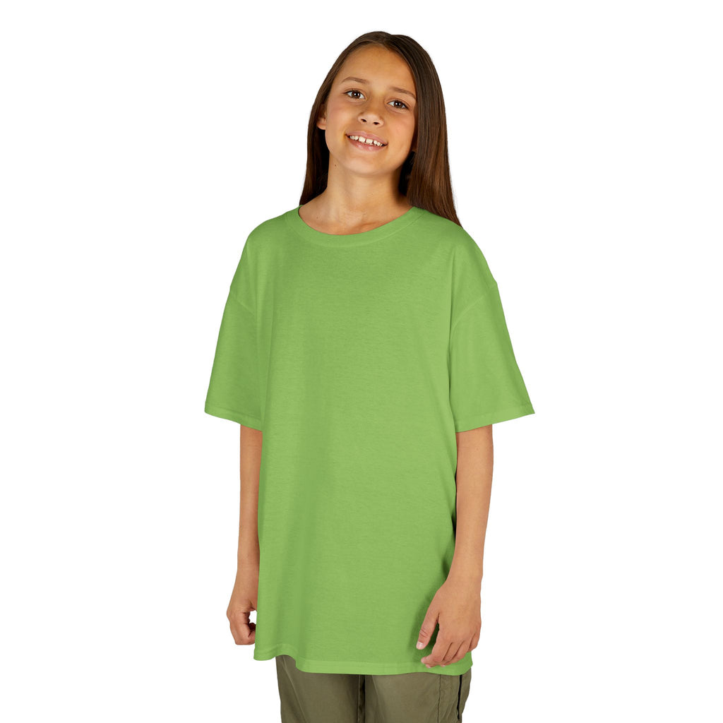 Kids T-Shirt — Plain White Heavy Cotton Tee for Boys & Girls