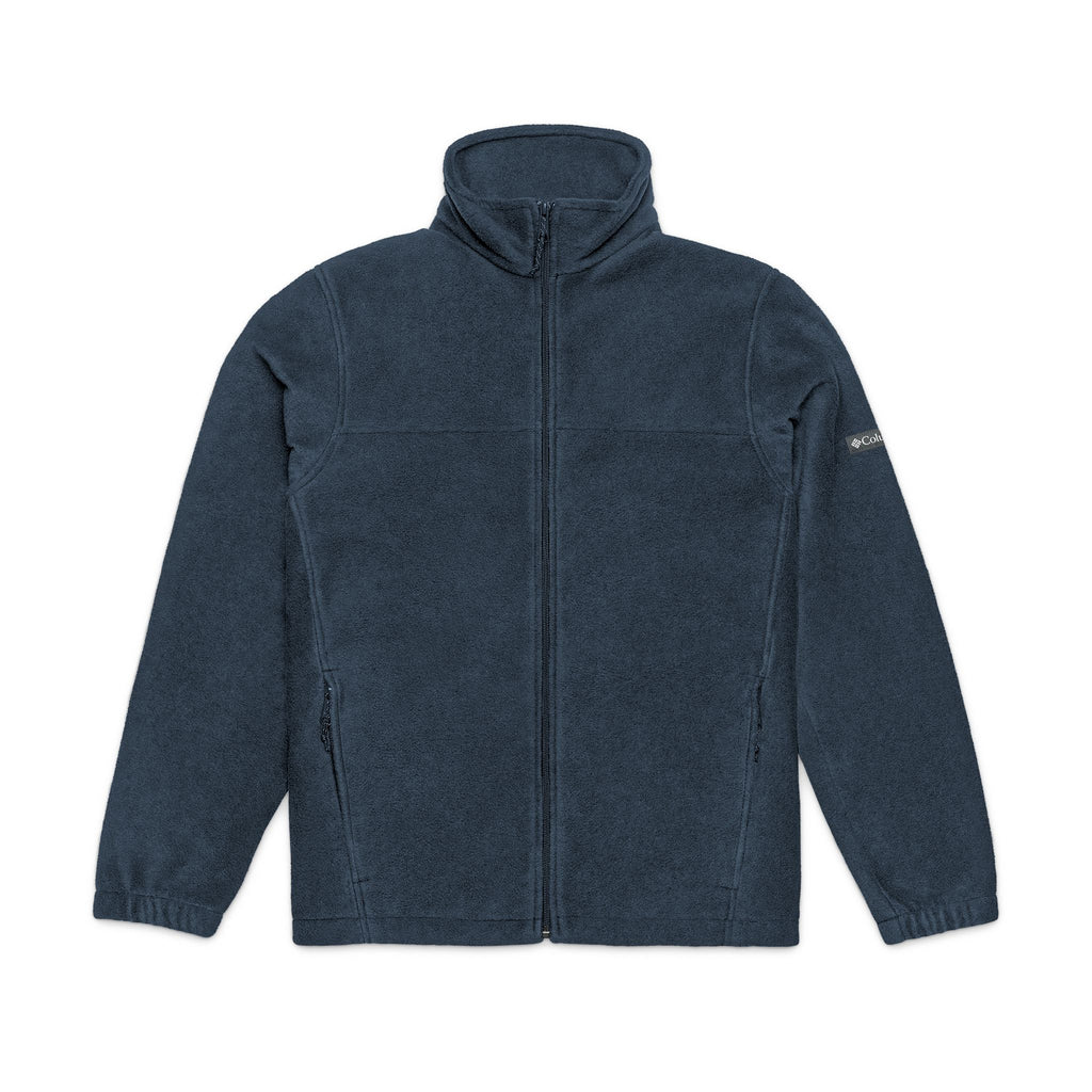 Embroidered Columbia Fleece Jacket - Classic Charcoal Zip-Up