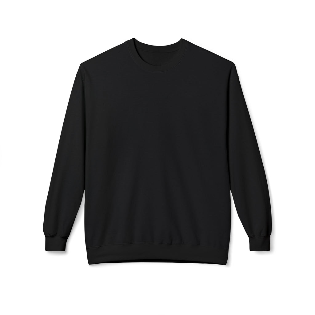 Classic White Crewneck Sweatshirt — Unisex Midweight Fleece