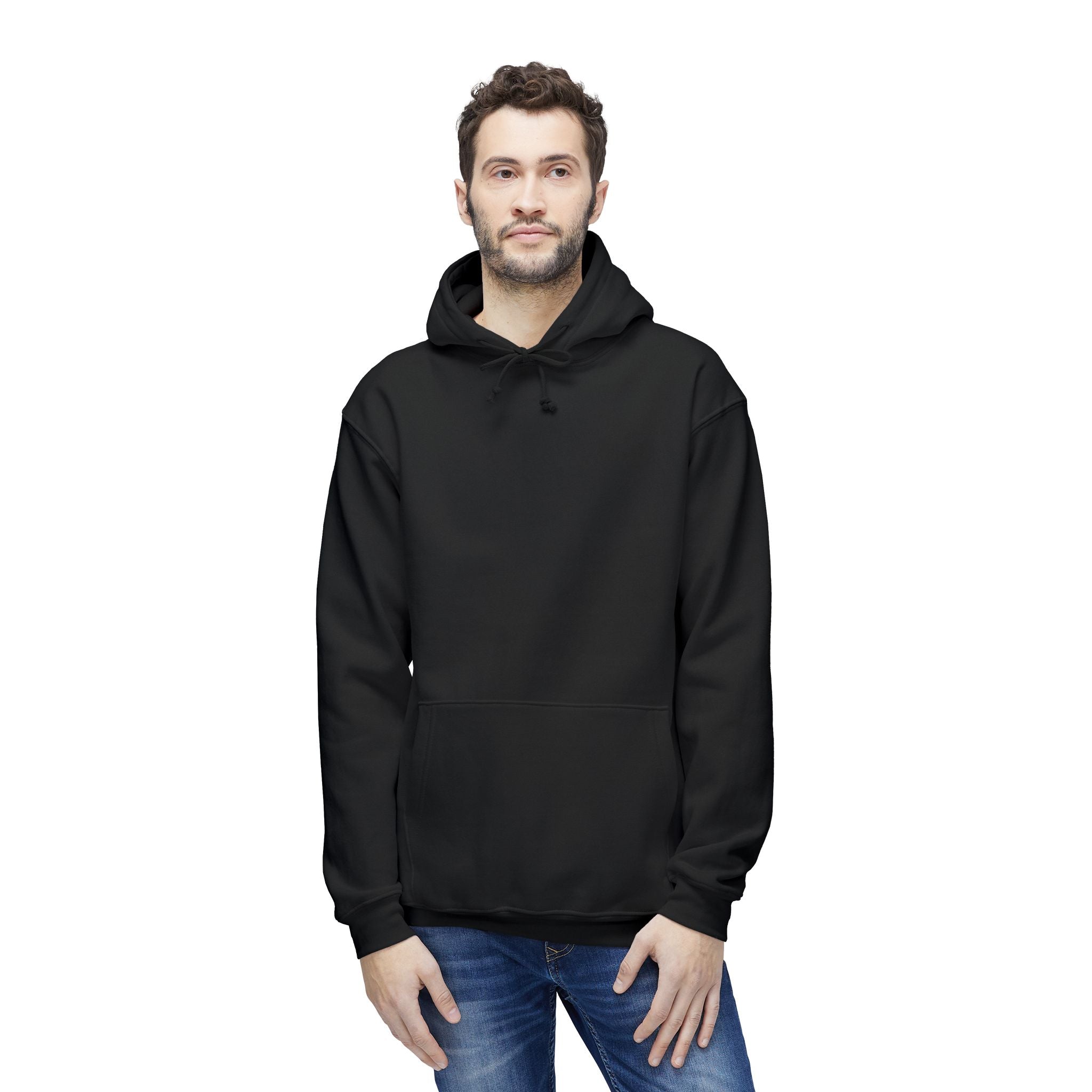 Classic White Hoodie — Made in USA Unisex Hooded Sweatshirt