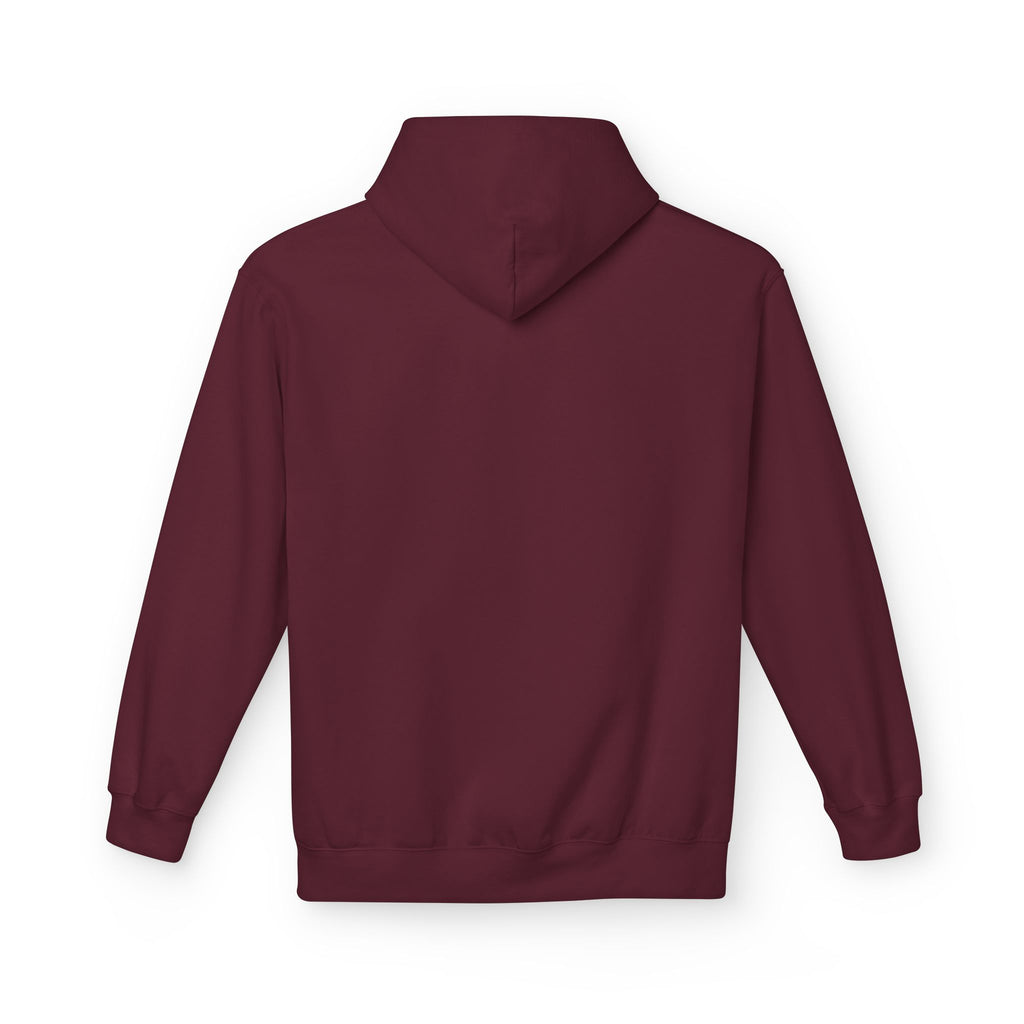 Classic White Fleece Hoodie – Soft Midweight Pullover