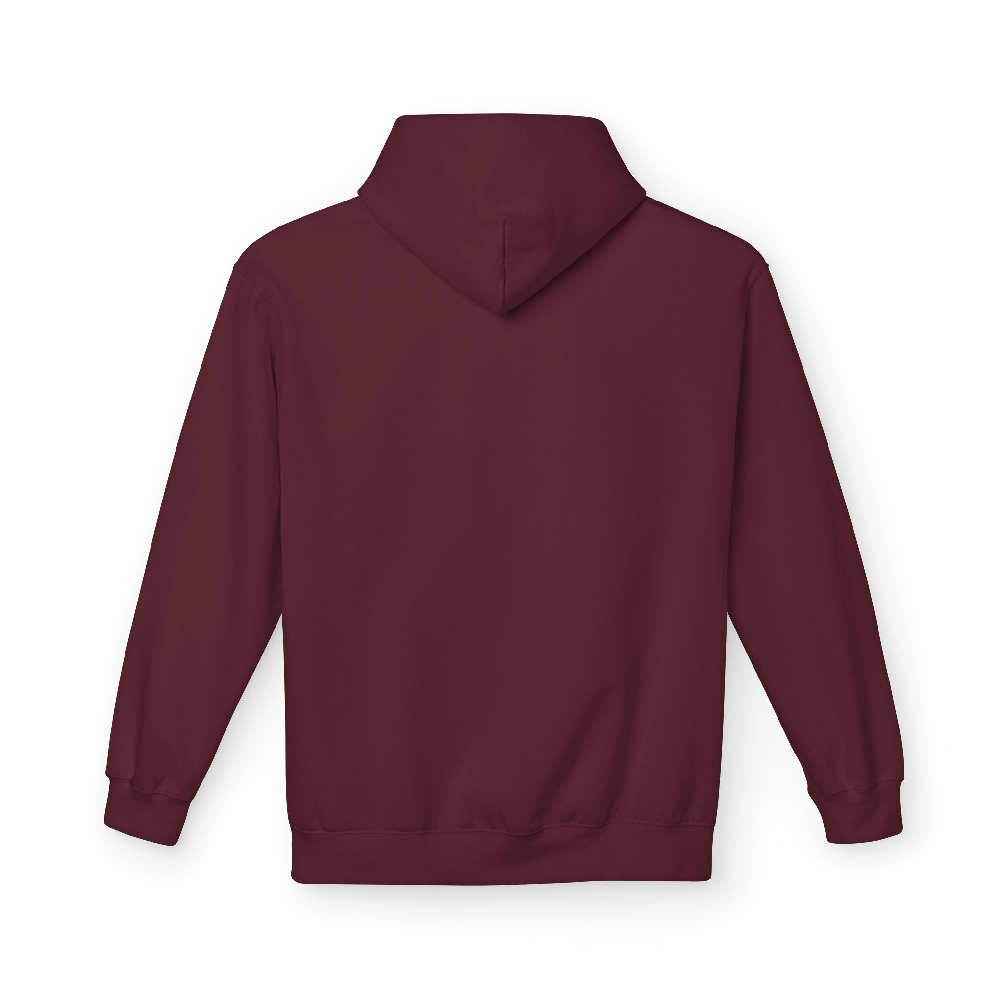 Classic White Fleece Hoodie – Soft Midweight Pullover